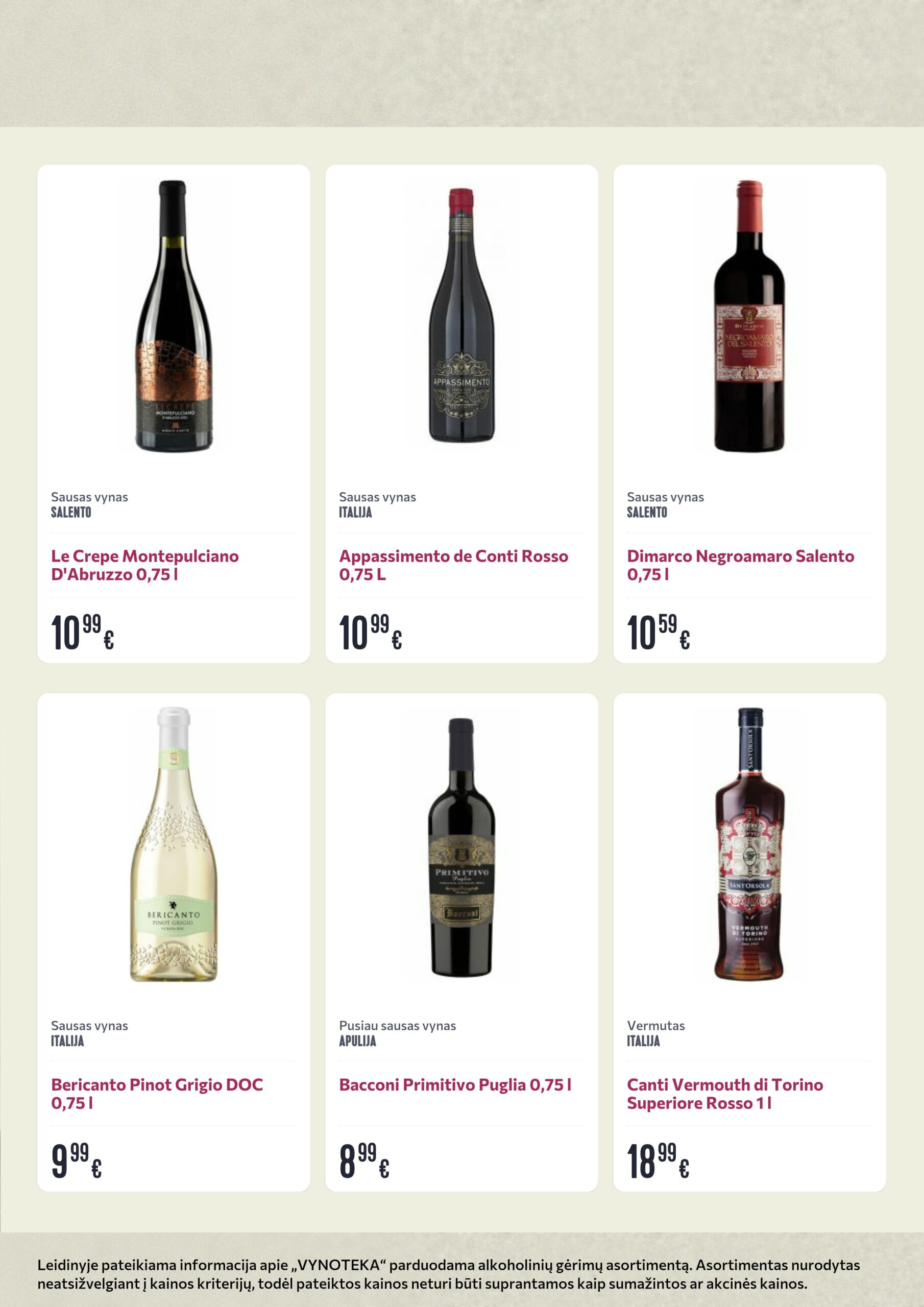 Vynoteka leidinys (gėrimų) – 7 psl.