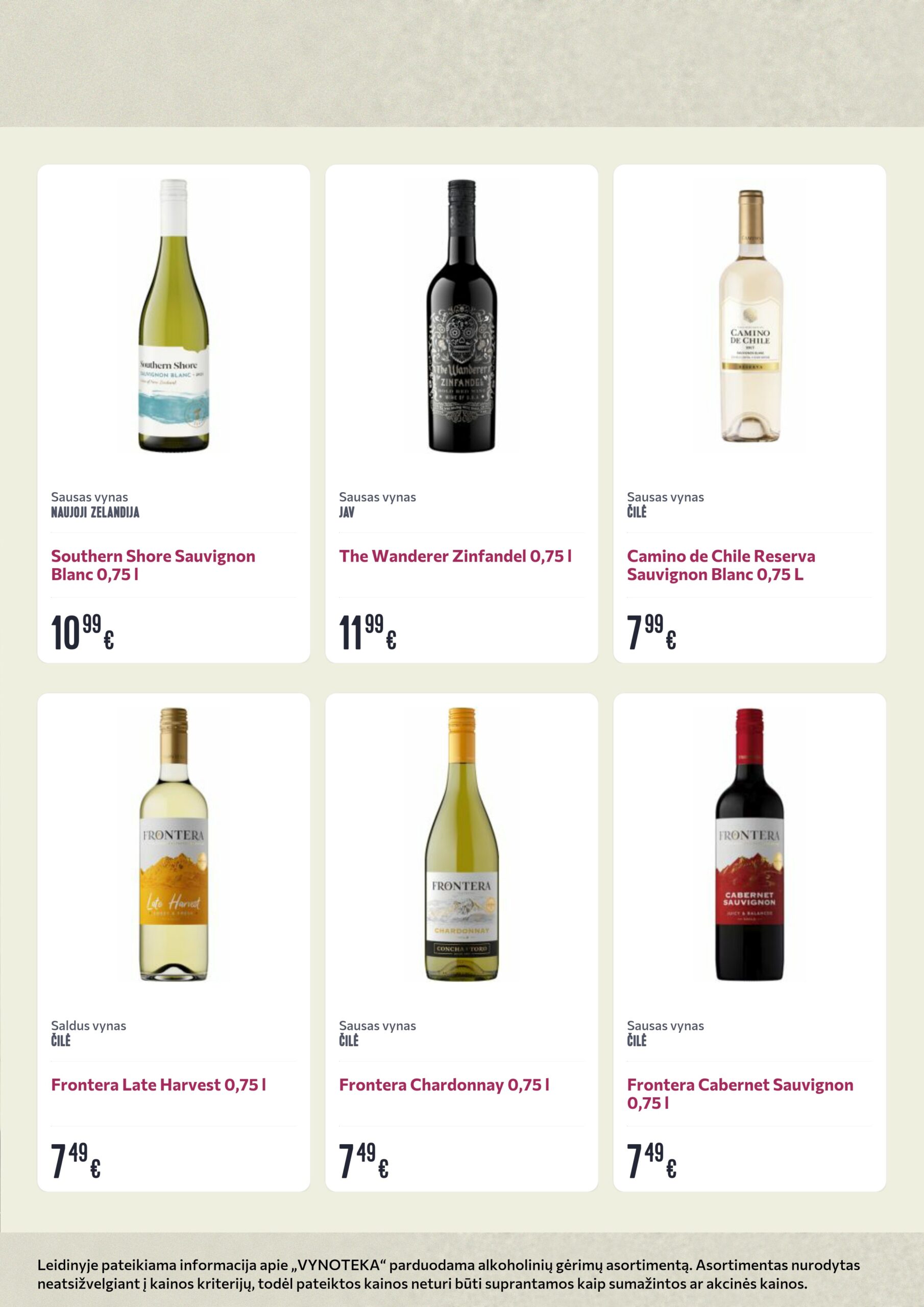 Vynoteka leidinys (gėrimų) – 5 psl.