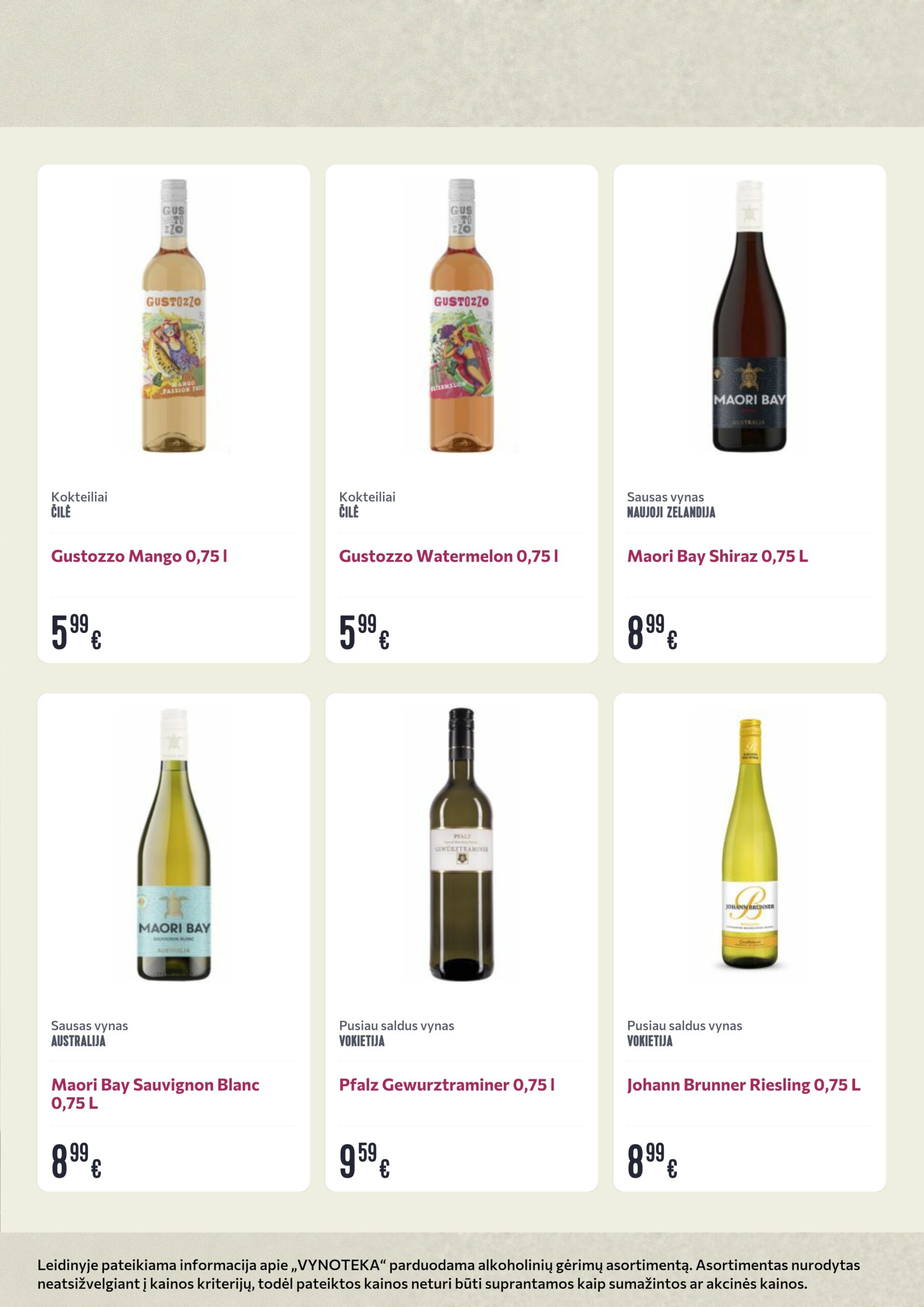 Vynoteka leidinys (gėrimų) – 4 psl.
