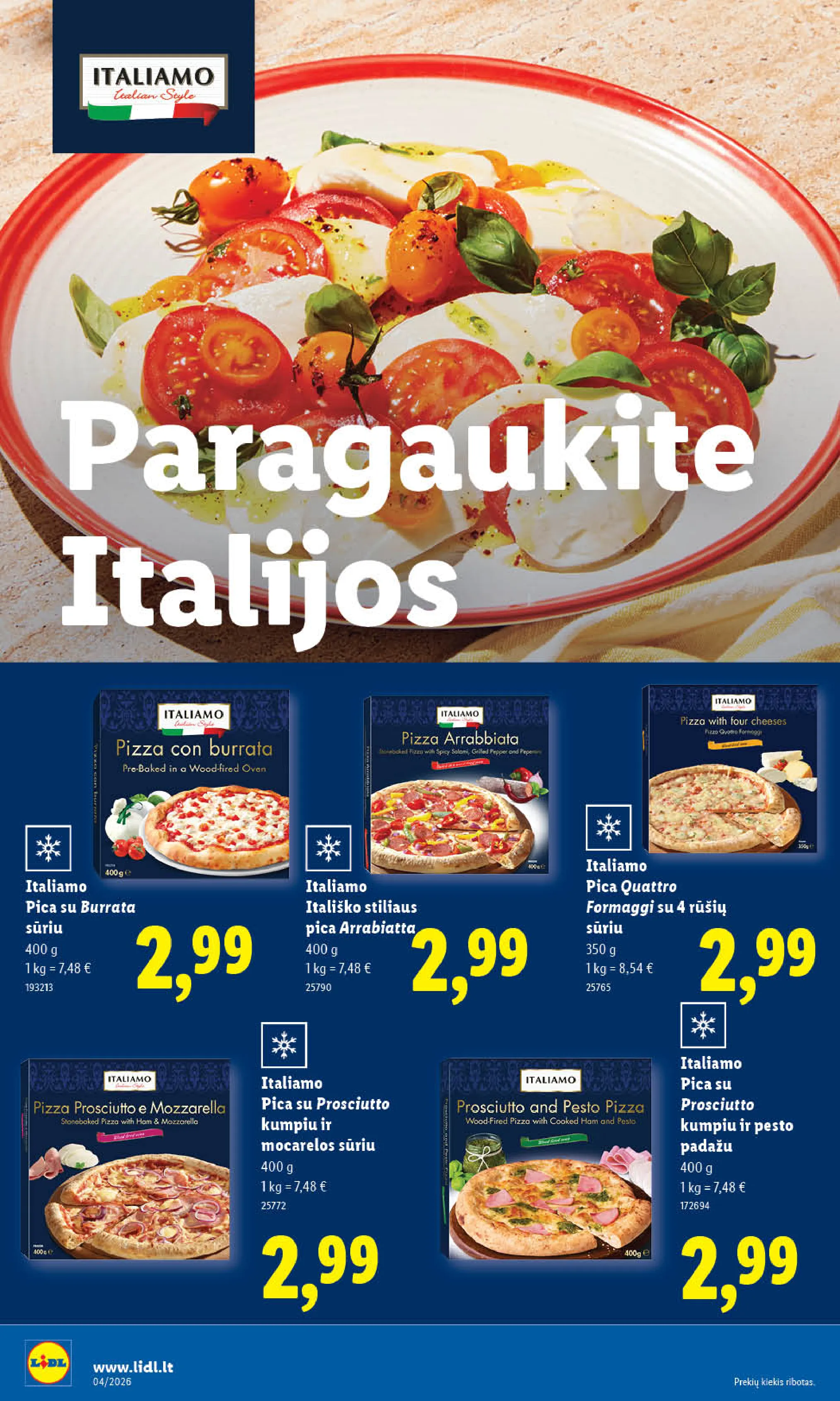 Lidl maisto prekių leidinys – 12 psl.
