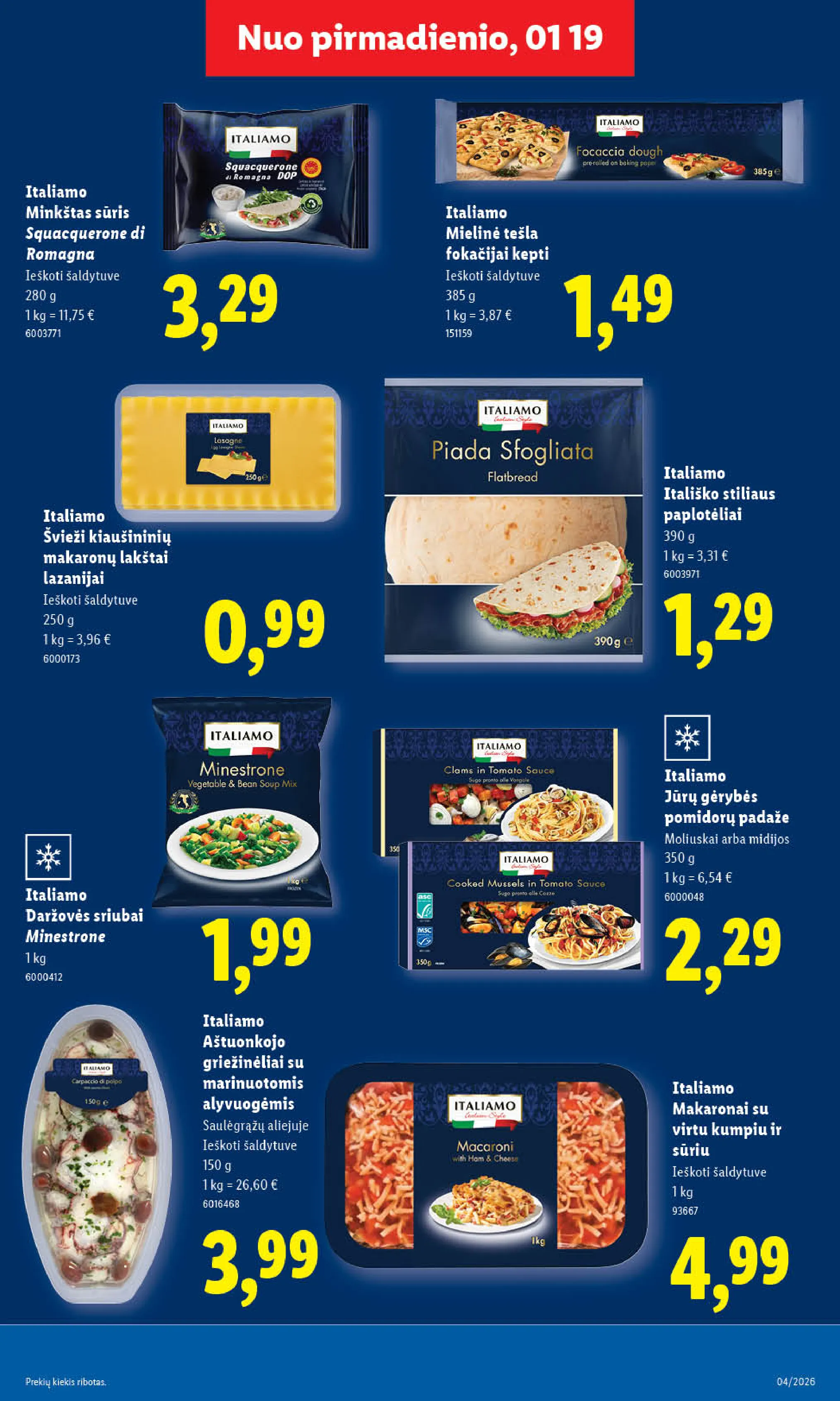 Lidl maisto prekių leidinys – 15 psl.