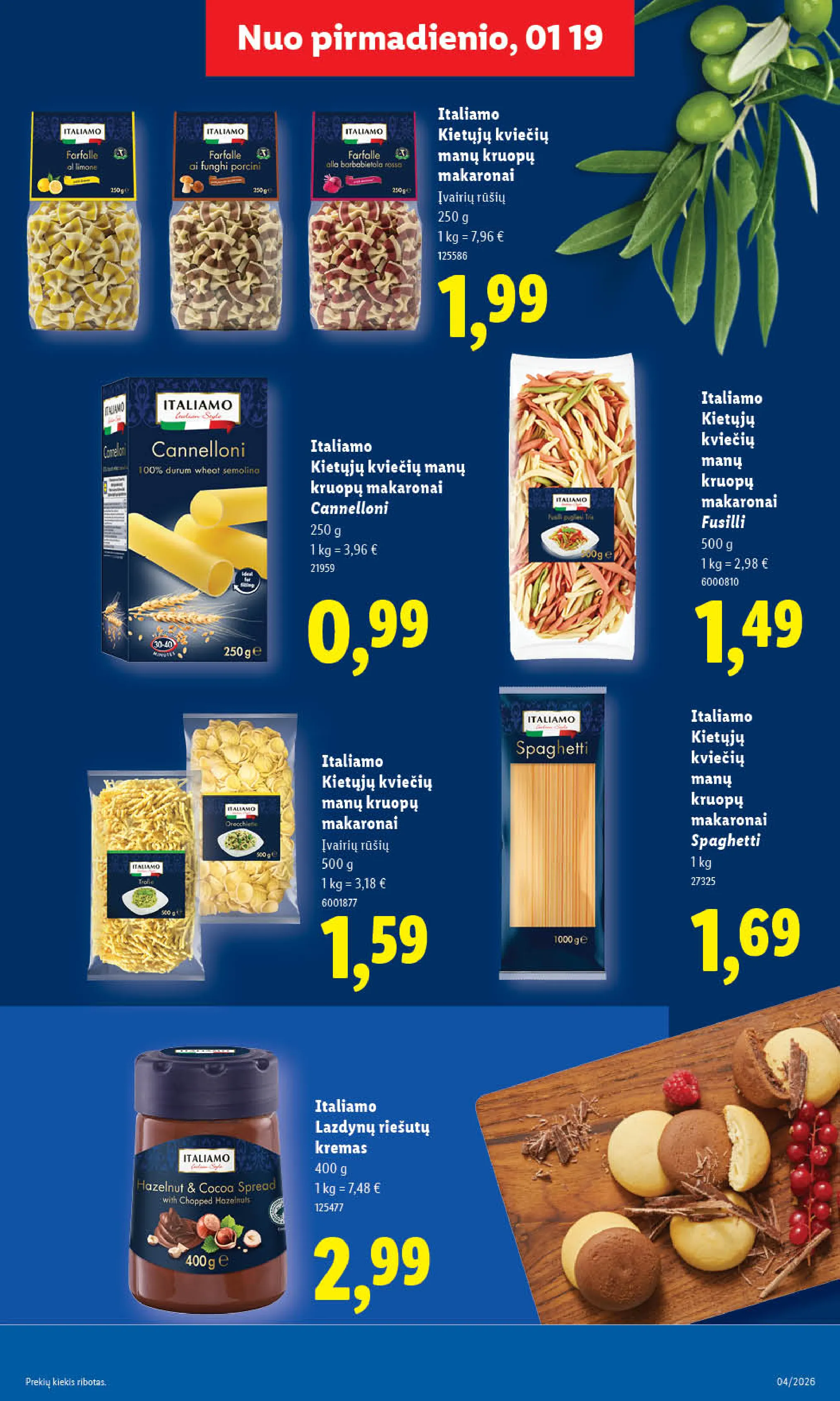 Lidl maisto prekių leidinys – 19 psl.