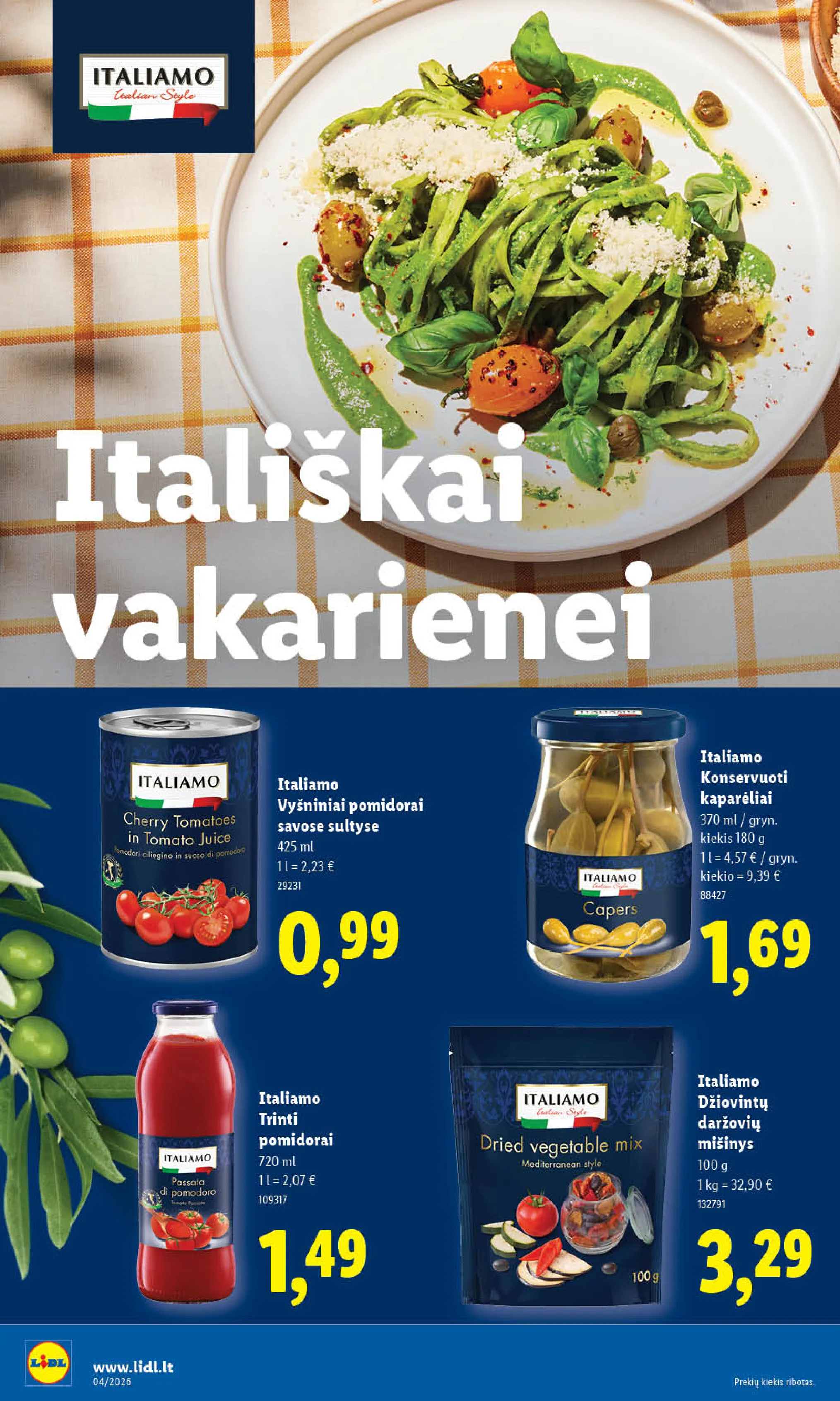Lidl maisto prekių leidinys – 20 psl.