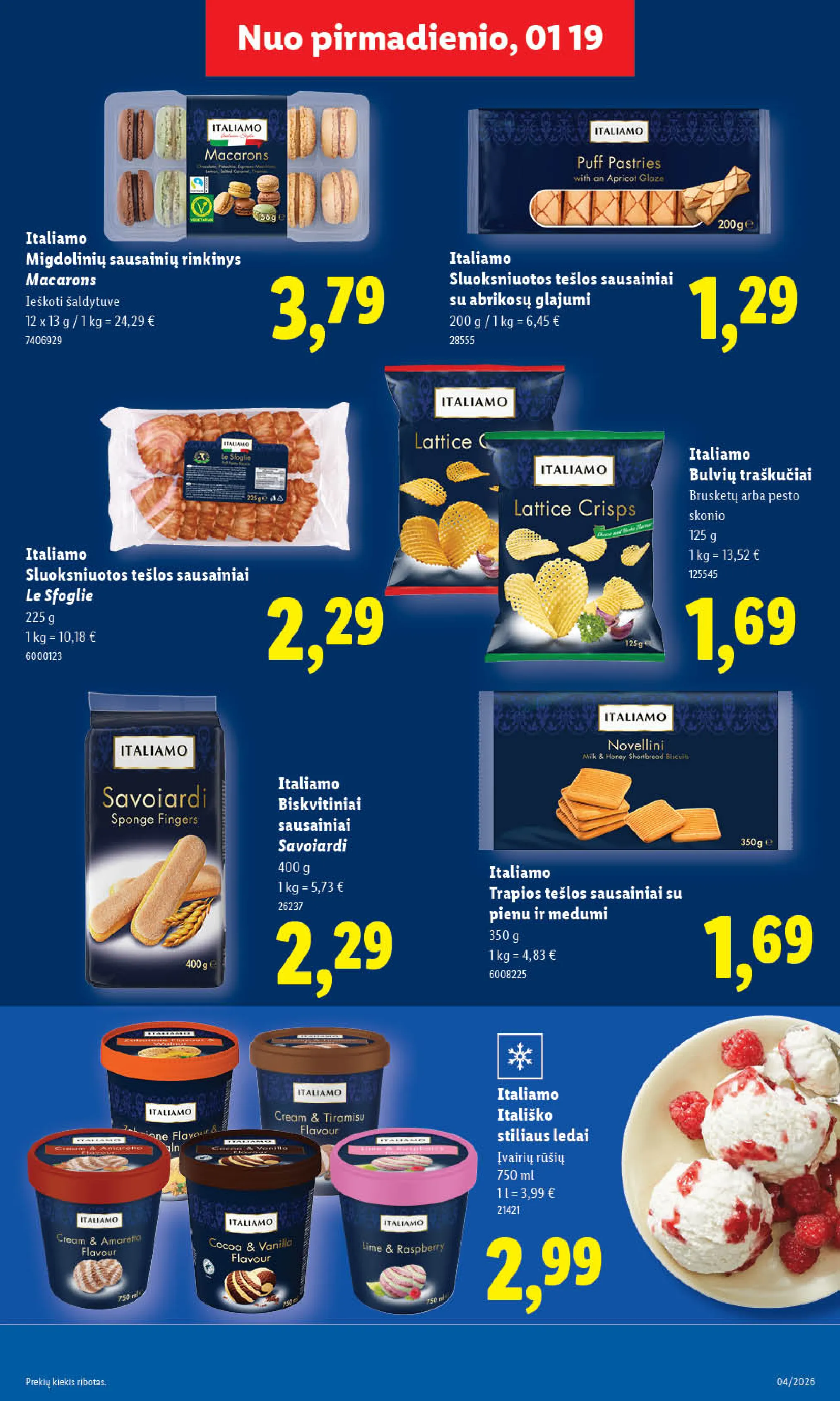 Lidl maisto prekių leidinys – 23 psl.
