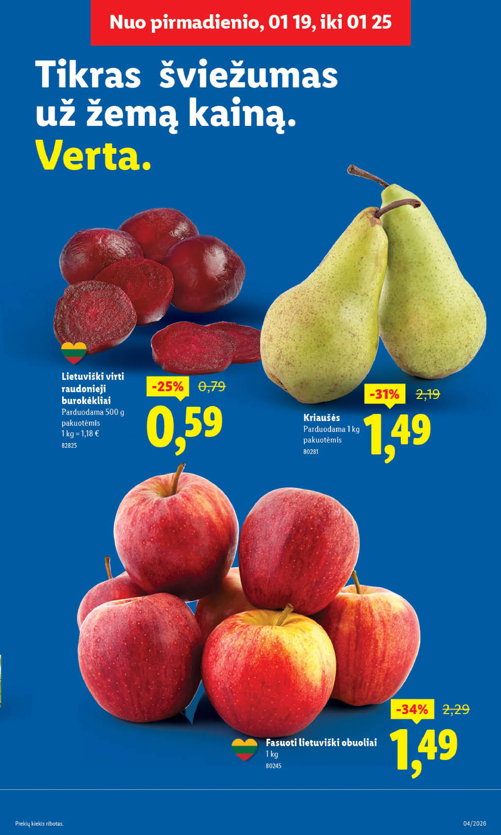 Lidl maisto prekių leidinys – 5 psl.