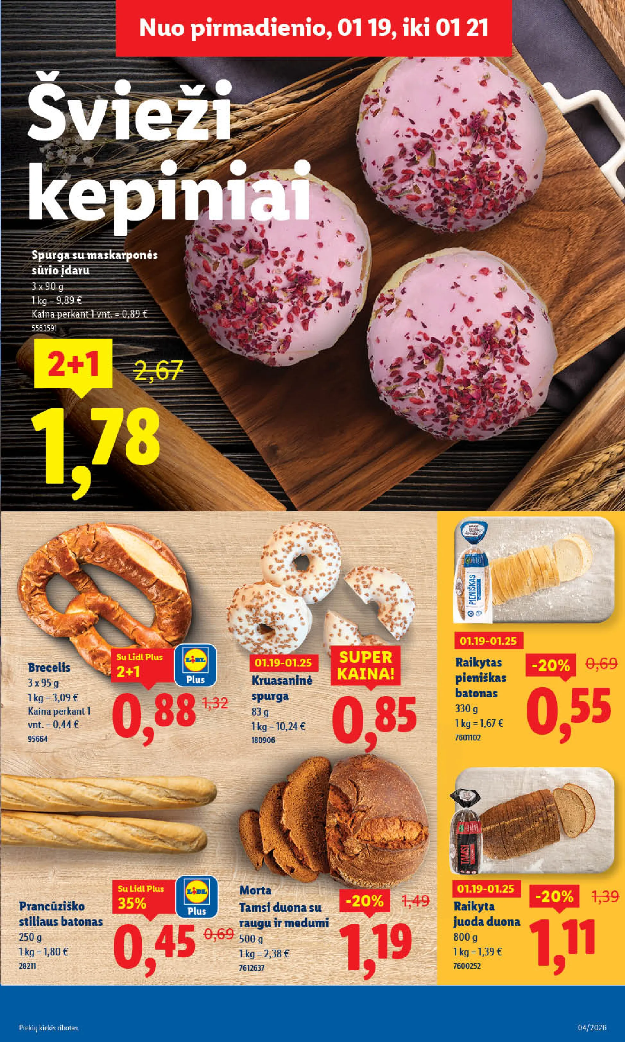 Lidl maisto prekių leidinys – 7 psl.