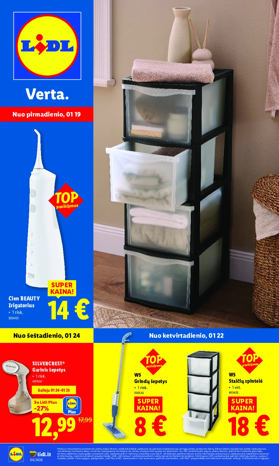 Lidl ne maisto prekių leidinys – 1 psl.