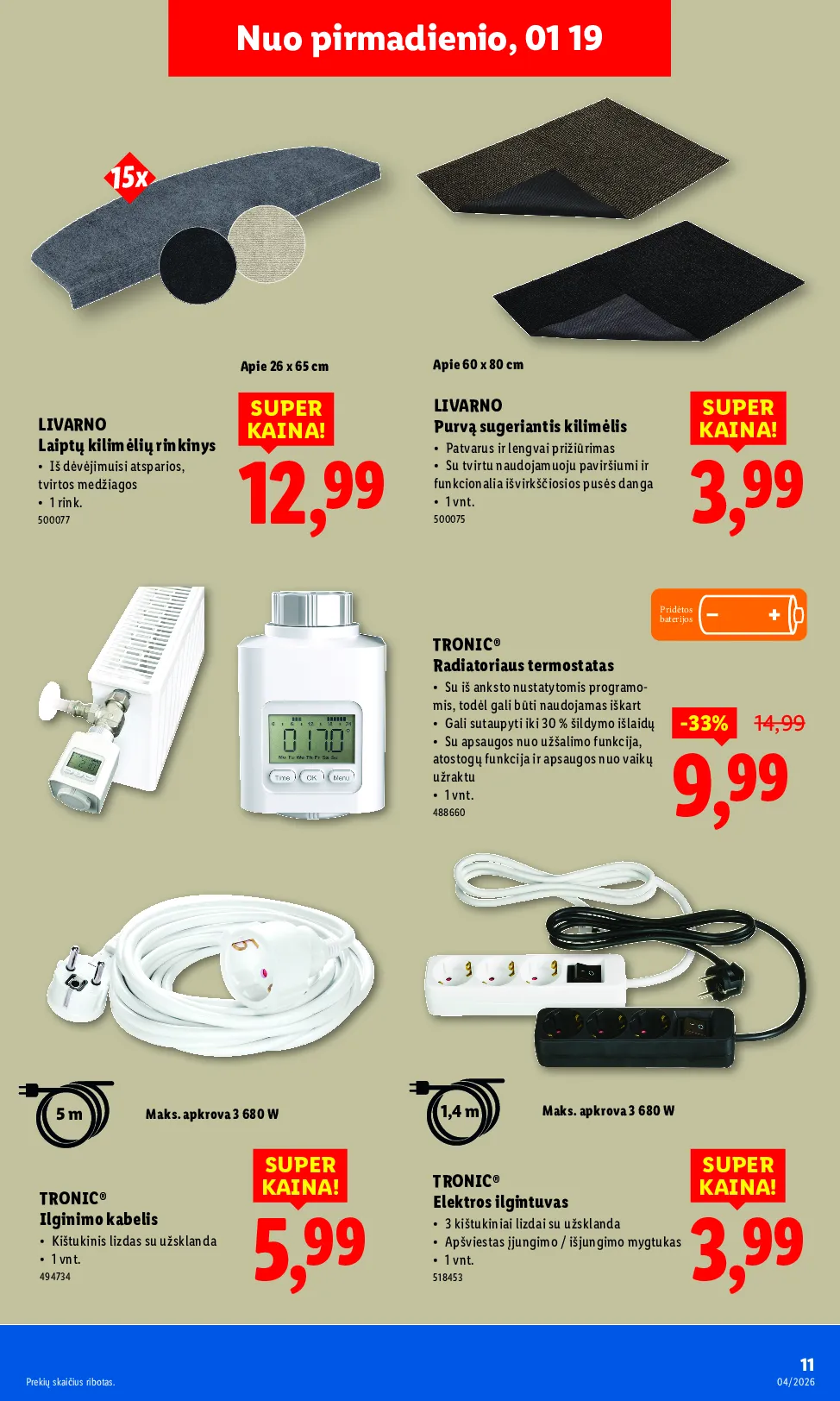 Lidl ne maisto prekių leidinys – 11 psl.