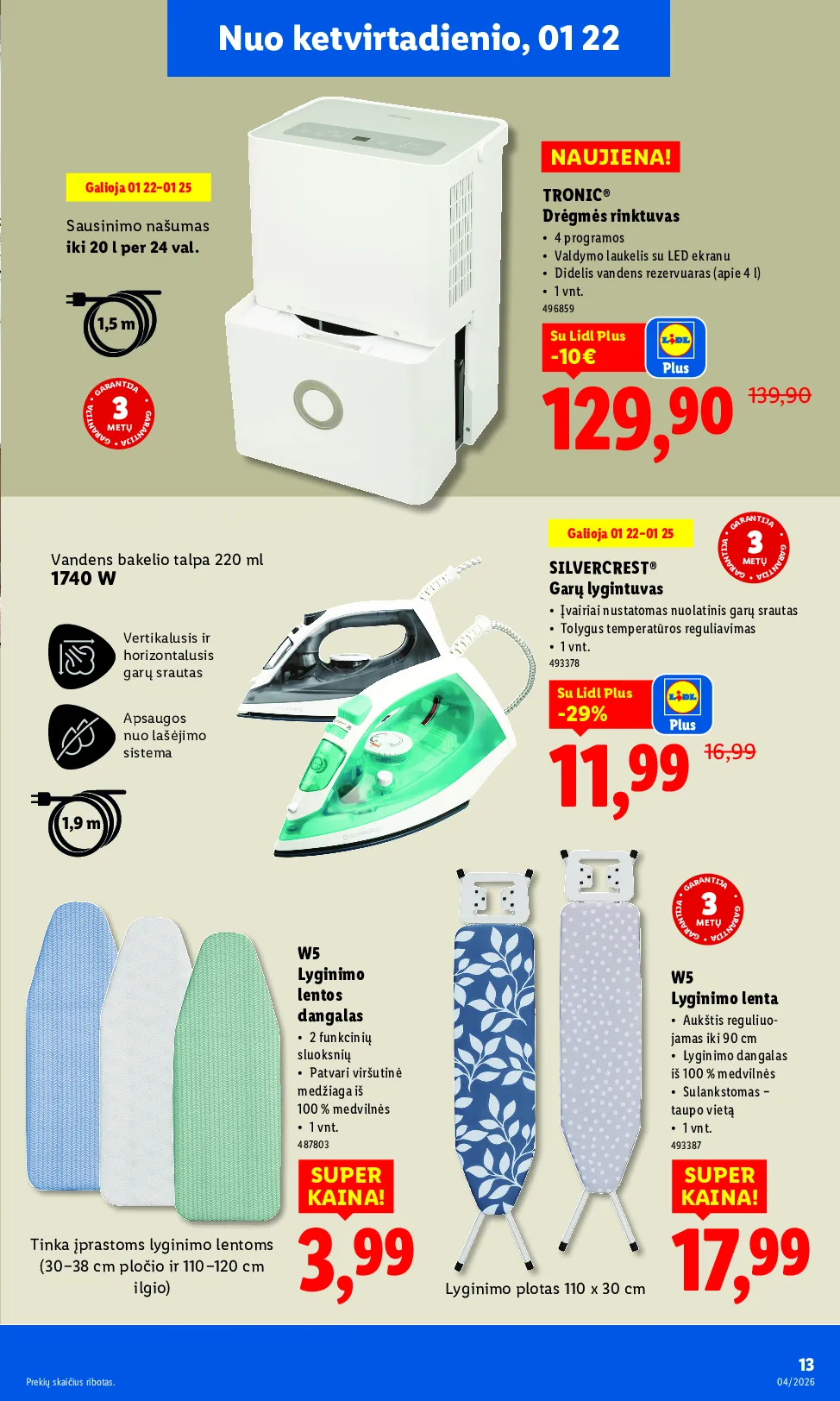 Lidl ne maisto prekių leidinys – 13 psl.
