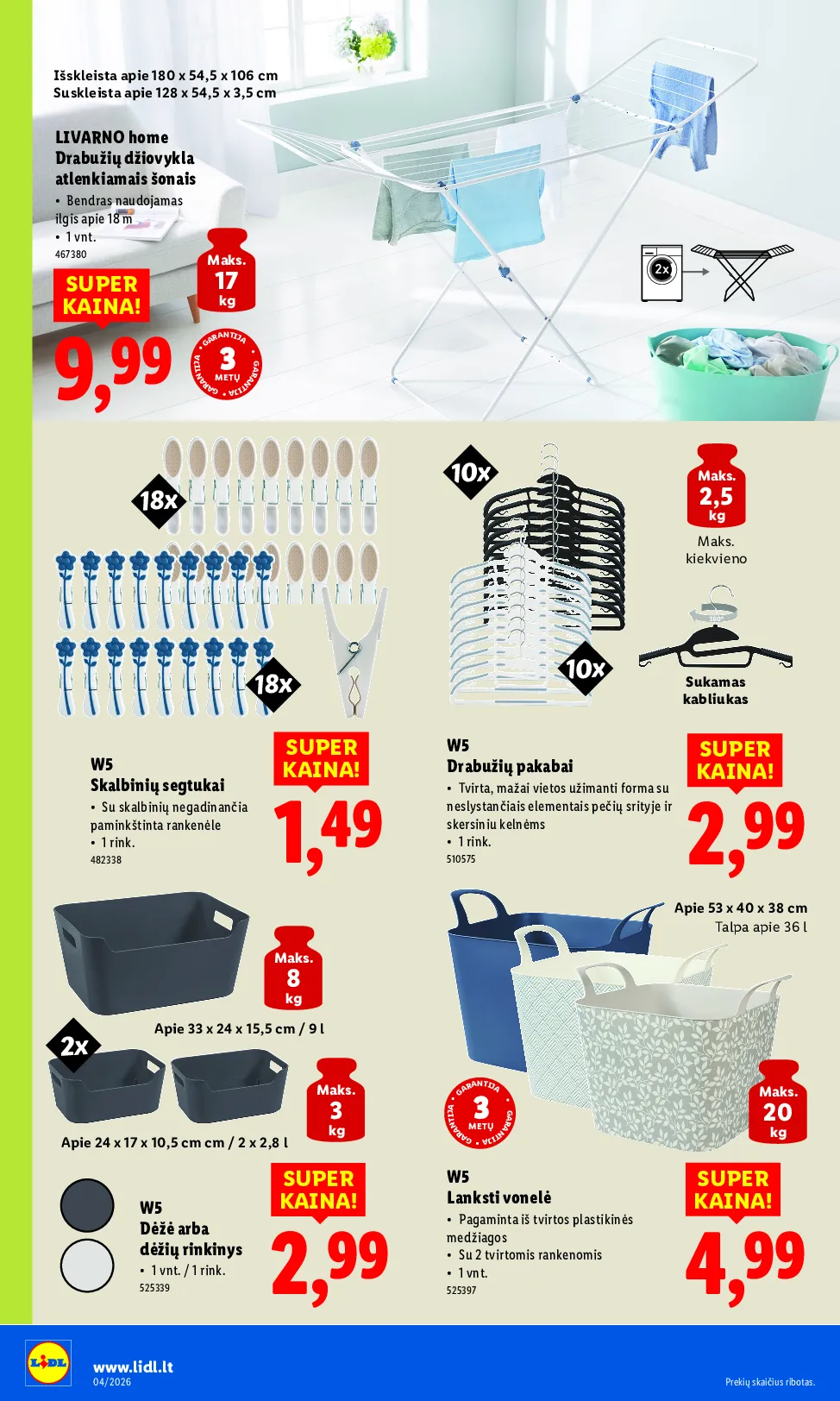 Lidl ne maisto prekių leidinys – 14 psl.