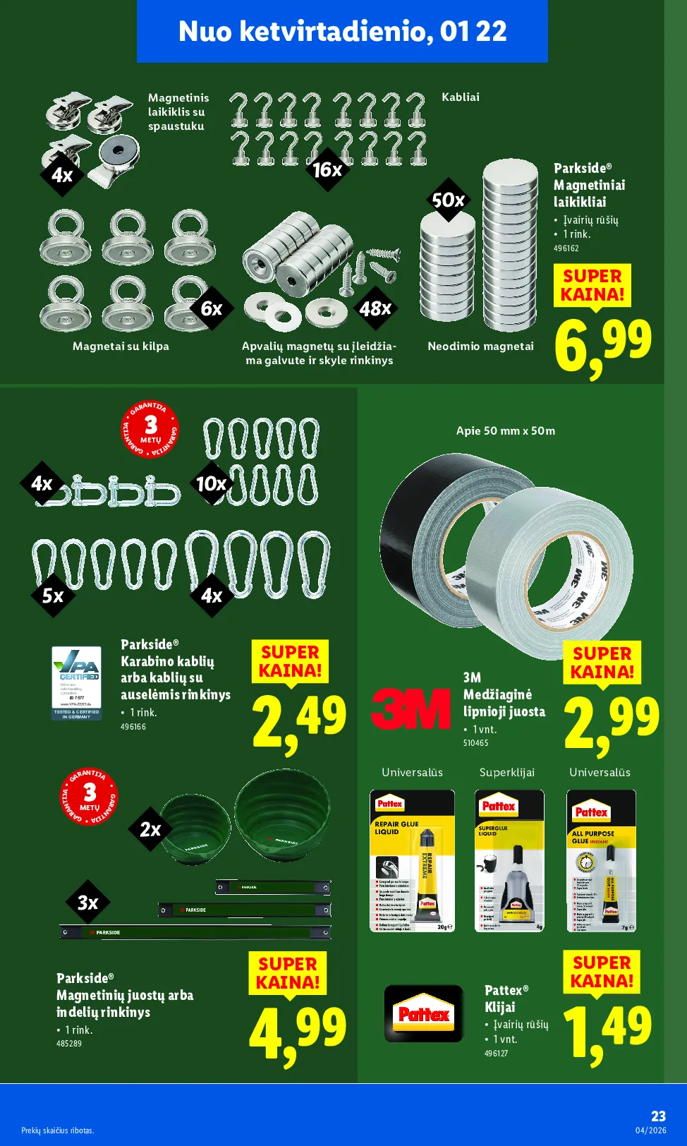 Lidl ne maisto prekių leidinys – 23 psl.