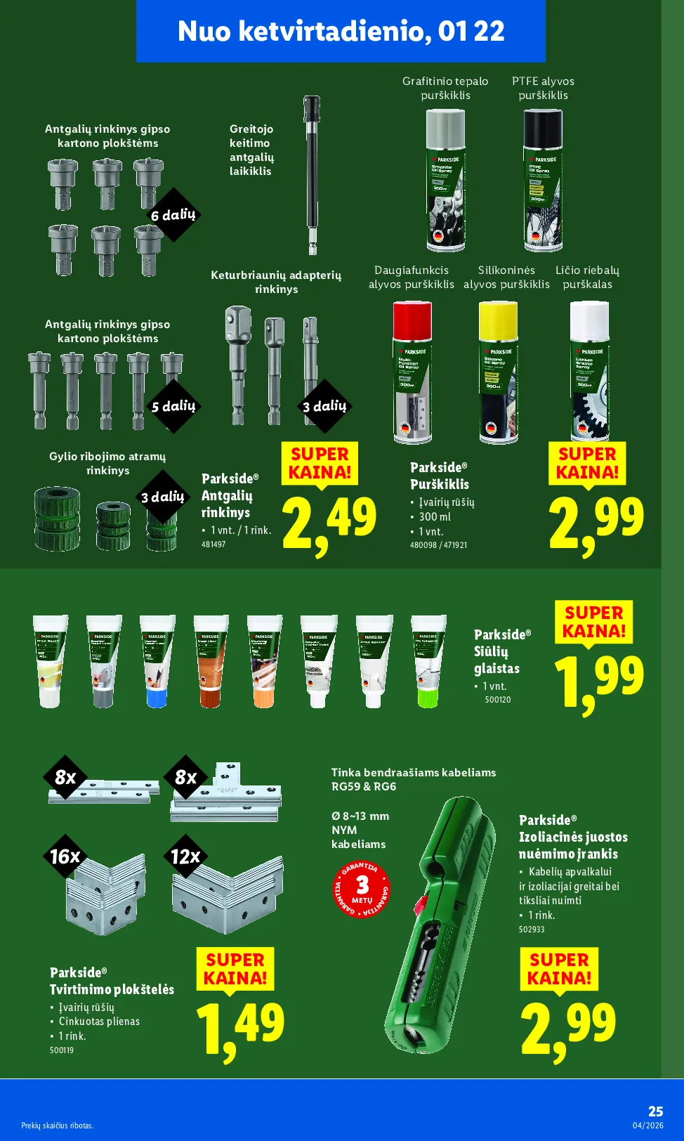 Lidl ne maisto prekių leidinys – 25 psl.