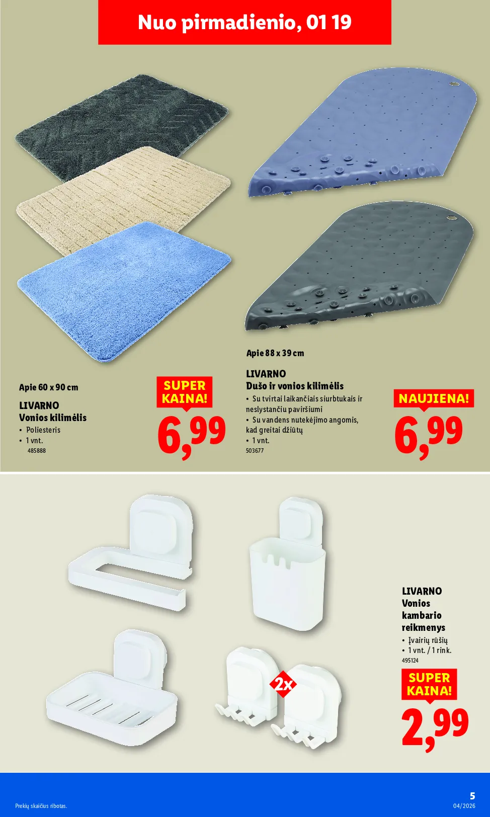 Lidl ne maisto prekių leidinys – 5 psl.