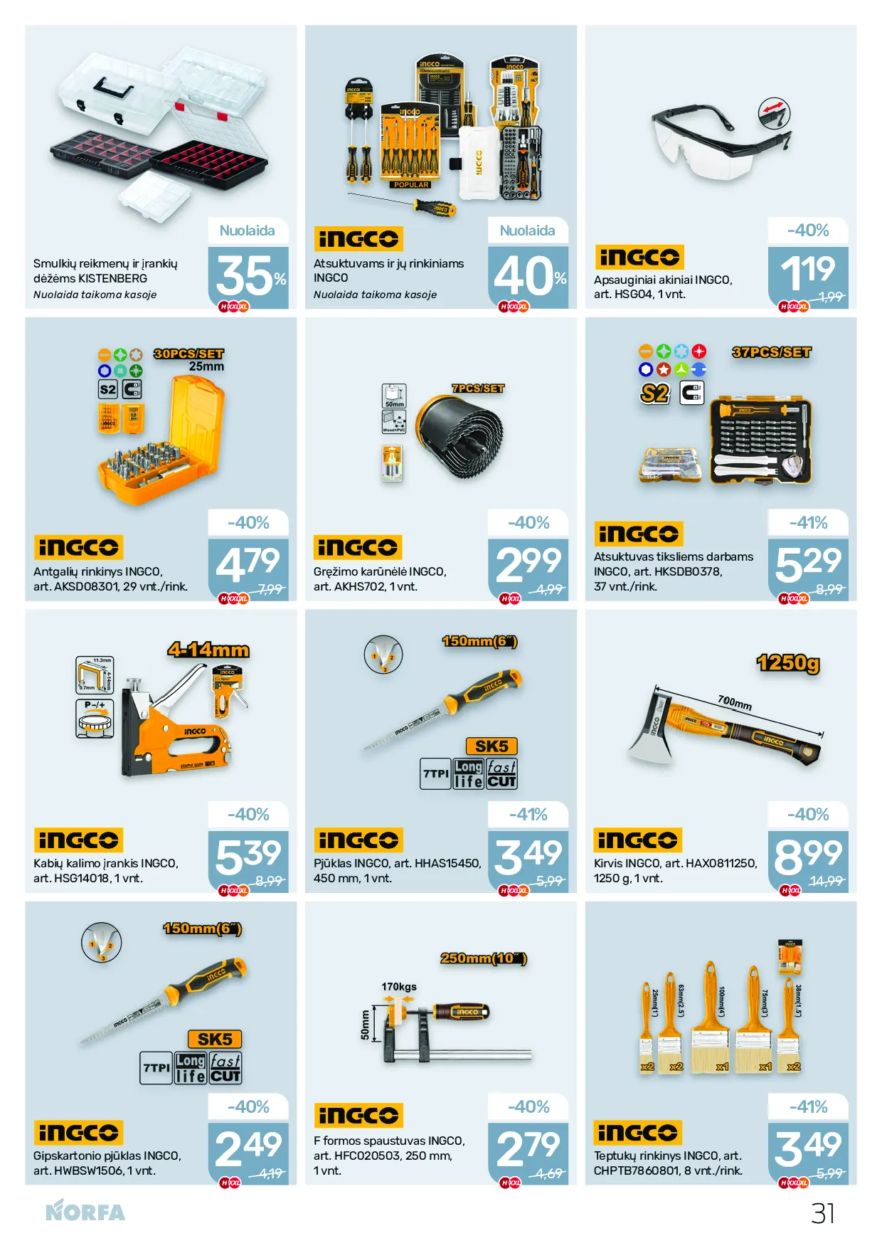 Norfa naujas leidinys – 31 psl.