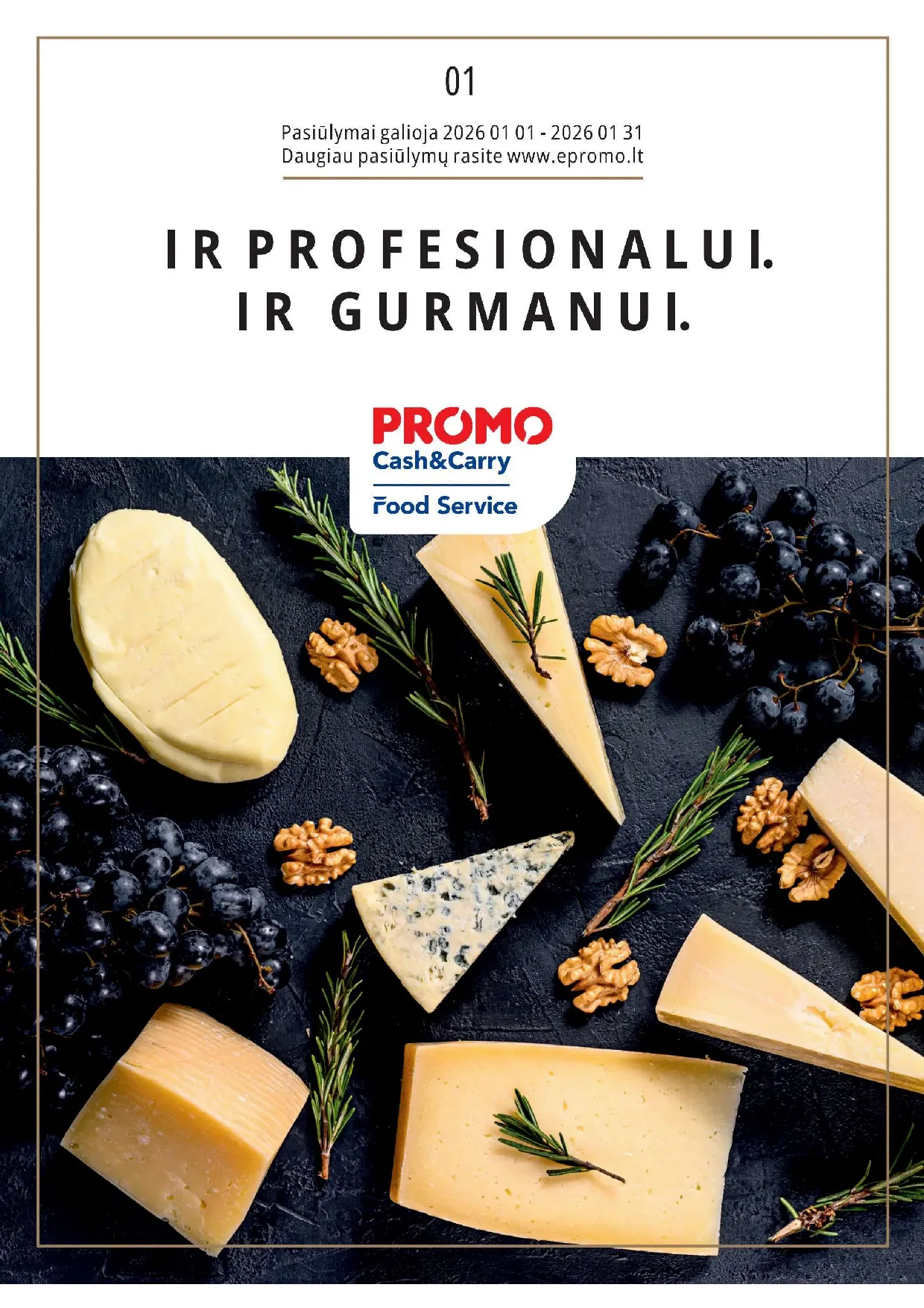 PROMO Cash&Carry maisto akcijų leidinys – 1 psl.