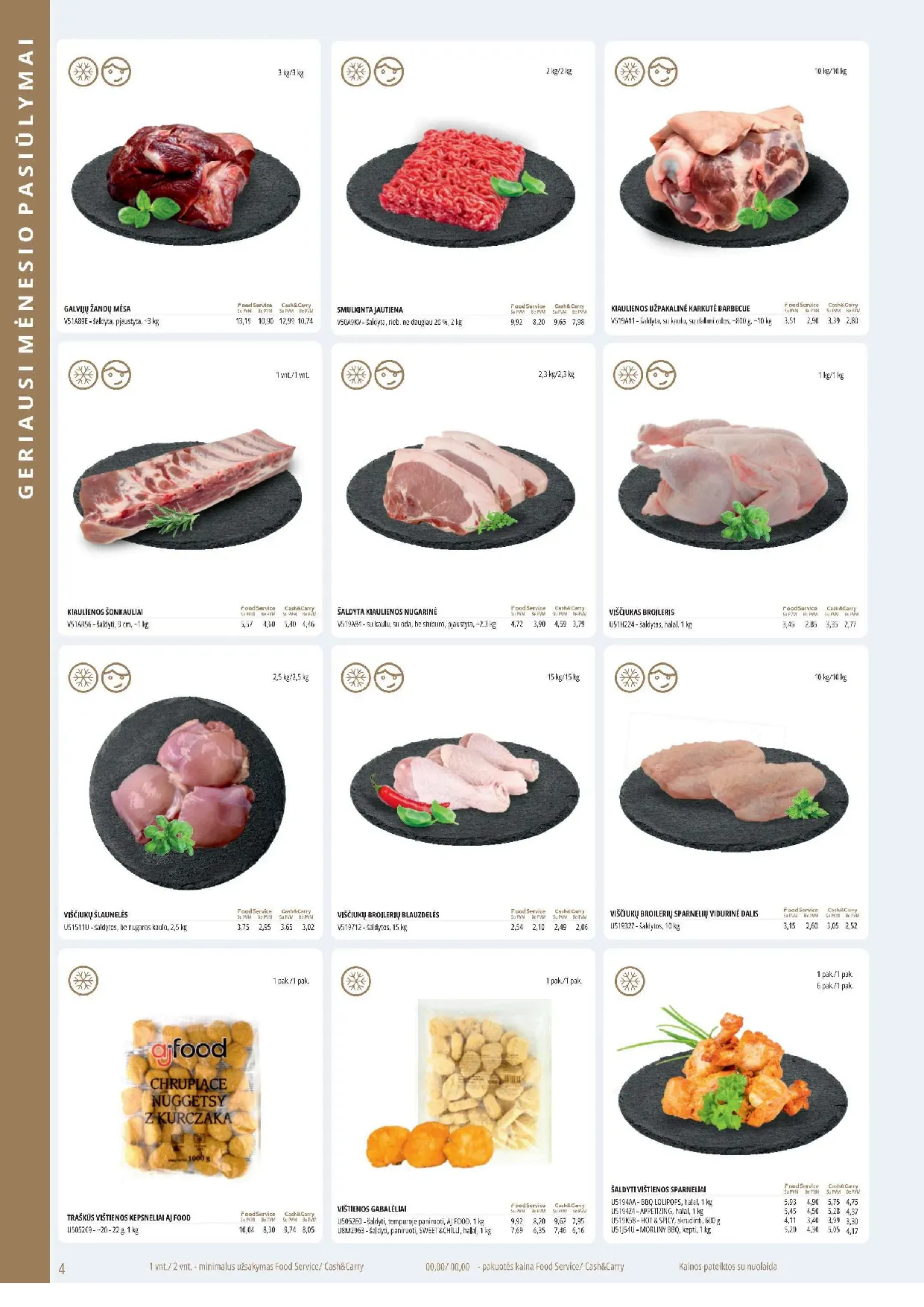 PROMO Cash&Carry maisto akcijų leidinys – 4 psl.