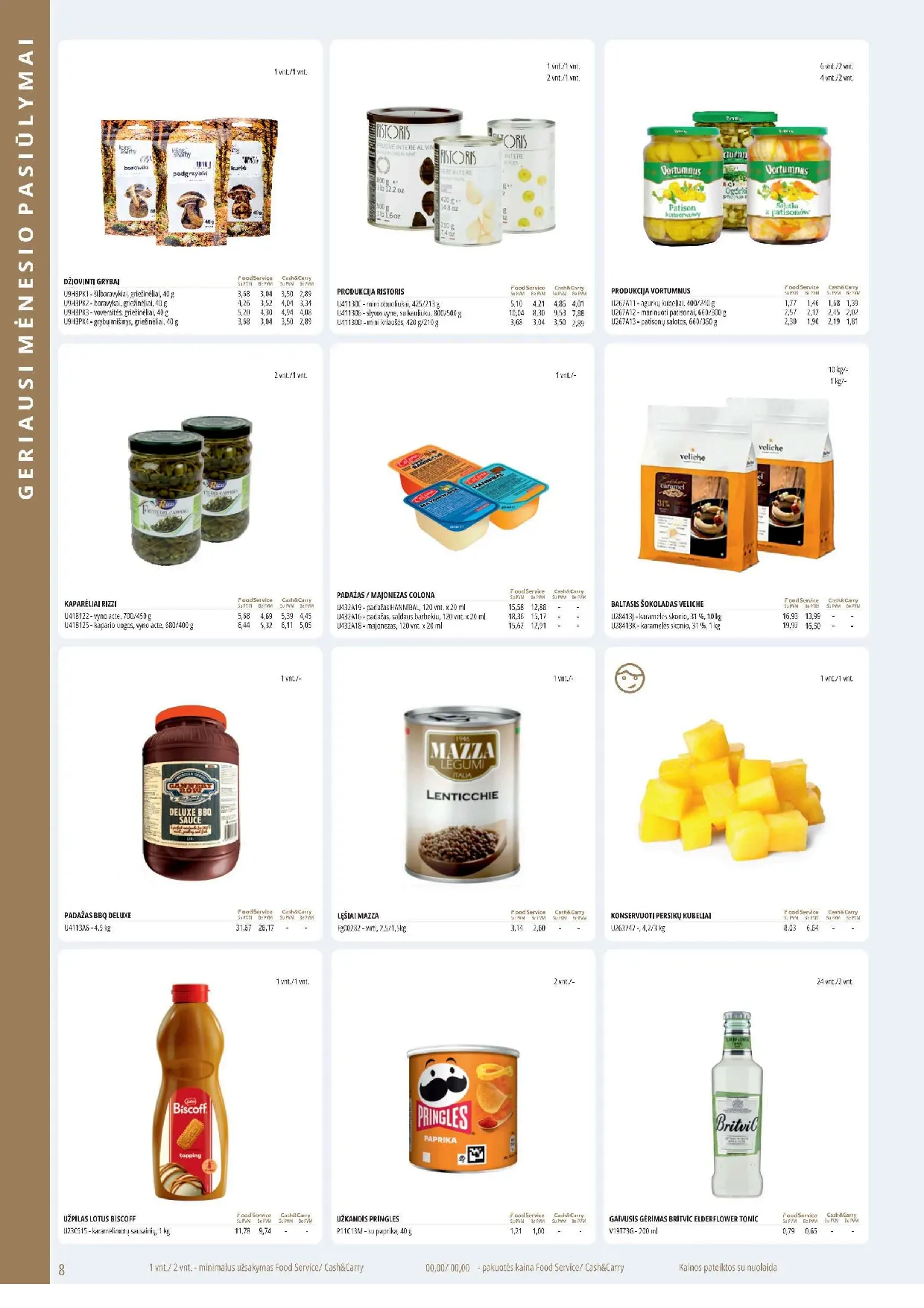 PROMO Cash&Carry maisto akcijų leidinys – 8 psl.