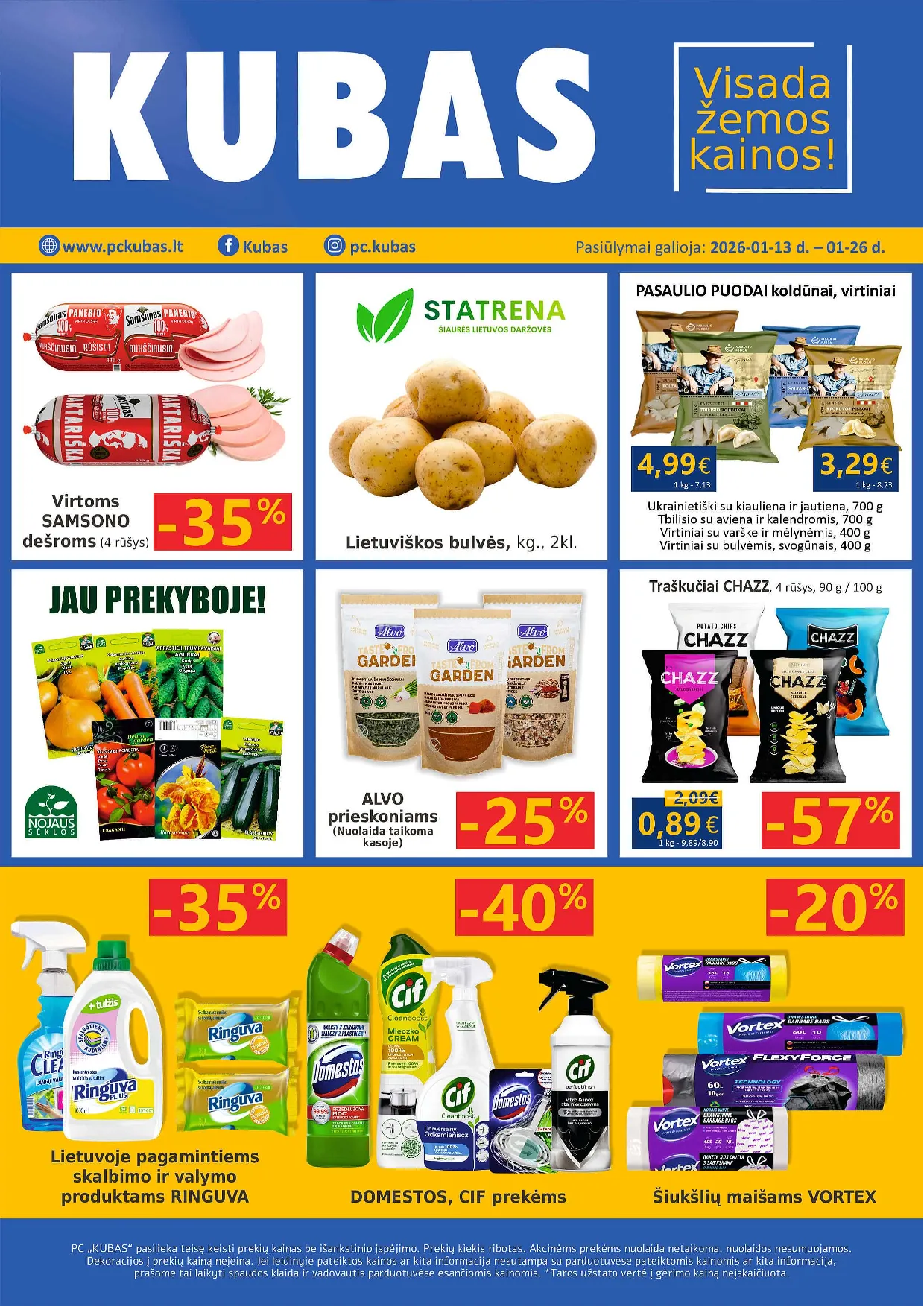 KUBAS akcijų leidinys – 1 psl.