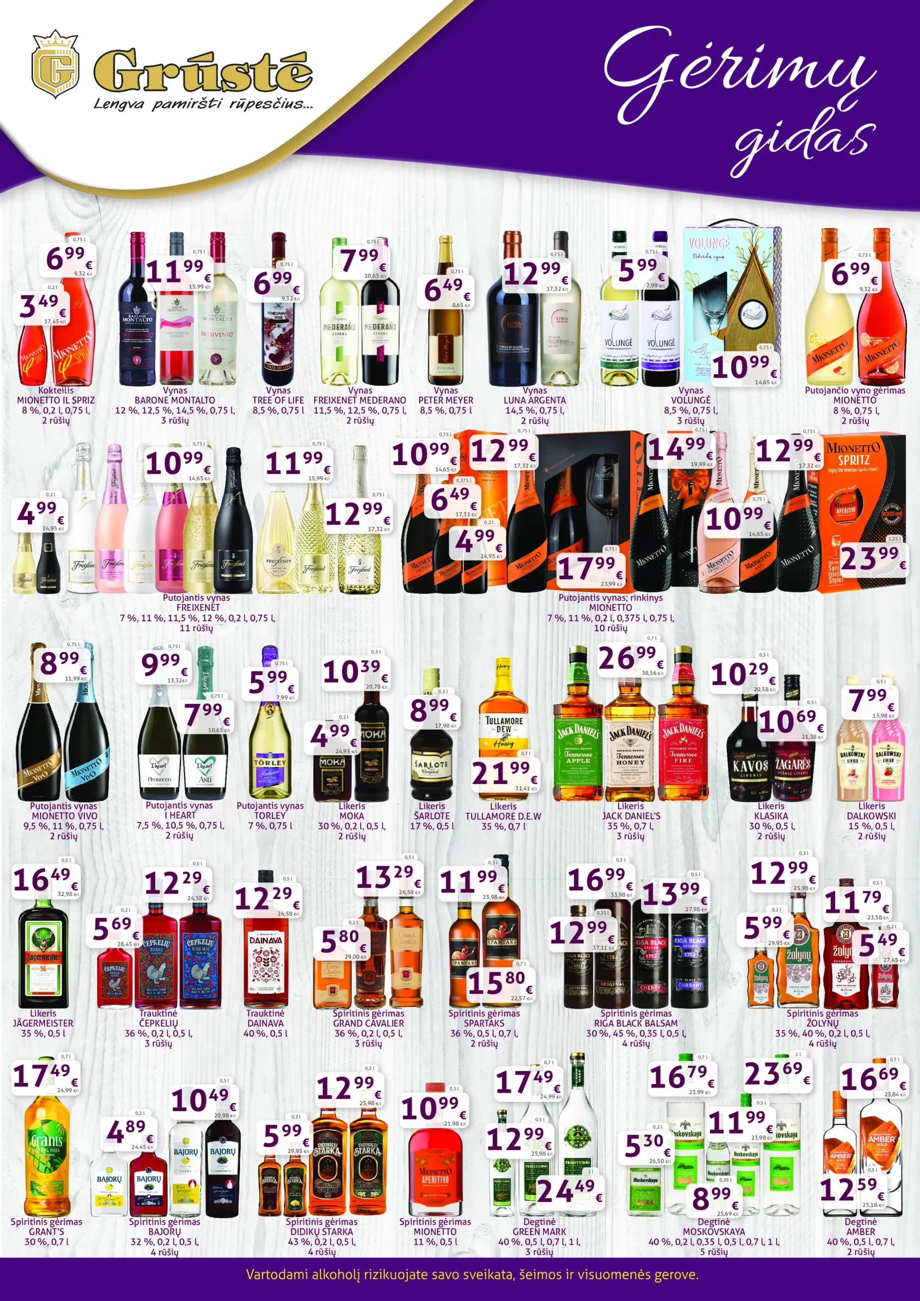 GRŪSTĖ gėrimų gidas – 1 psl.