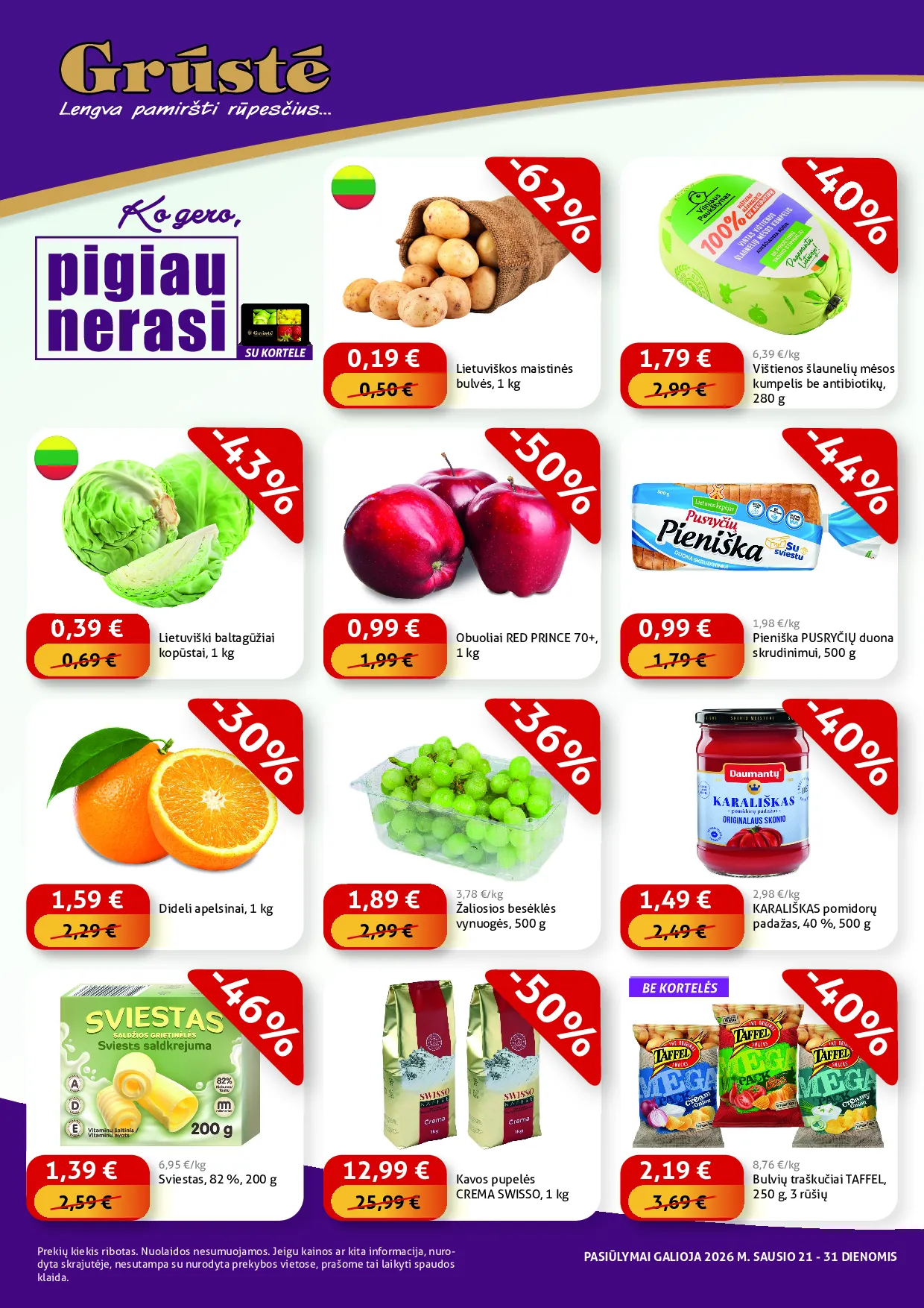 Grūstė pigiau nerasi – 1 psl.