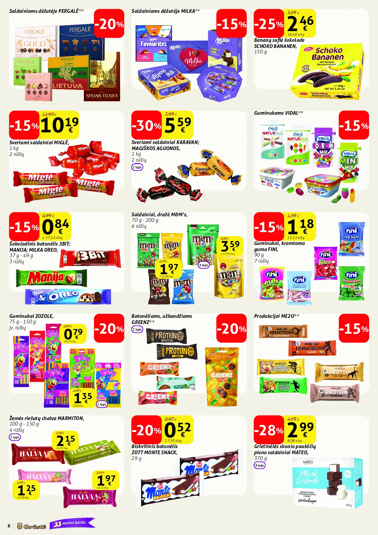 Grūstė leidinys – 8 psl.