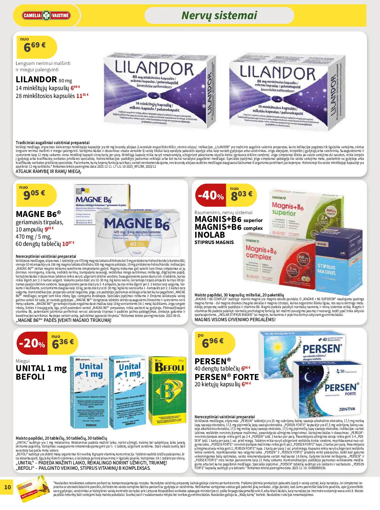 Camelia akcijų leidinys – 10 psl.