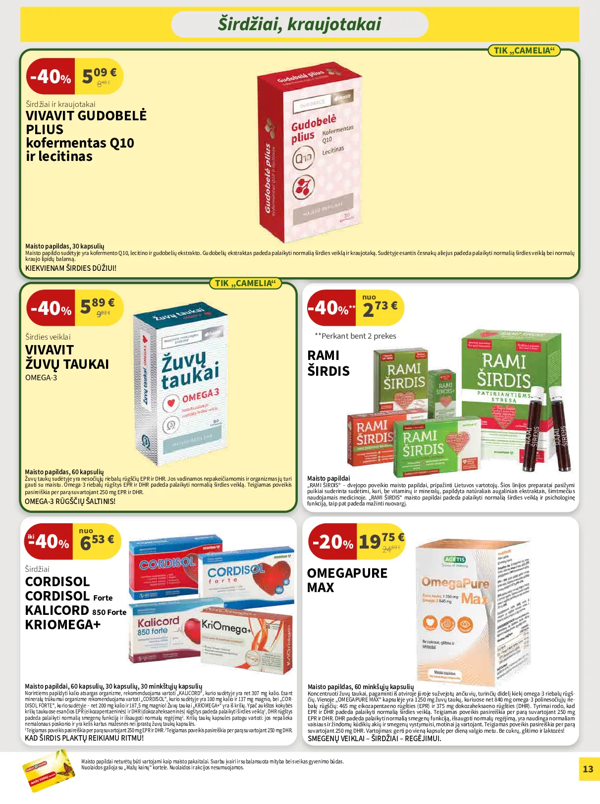 Camelia akcijų leidinys – 13 psl.