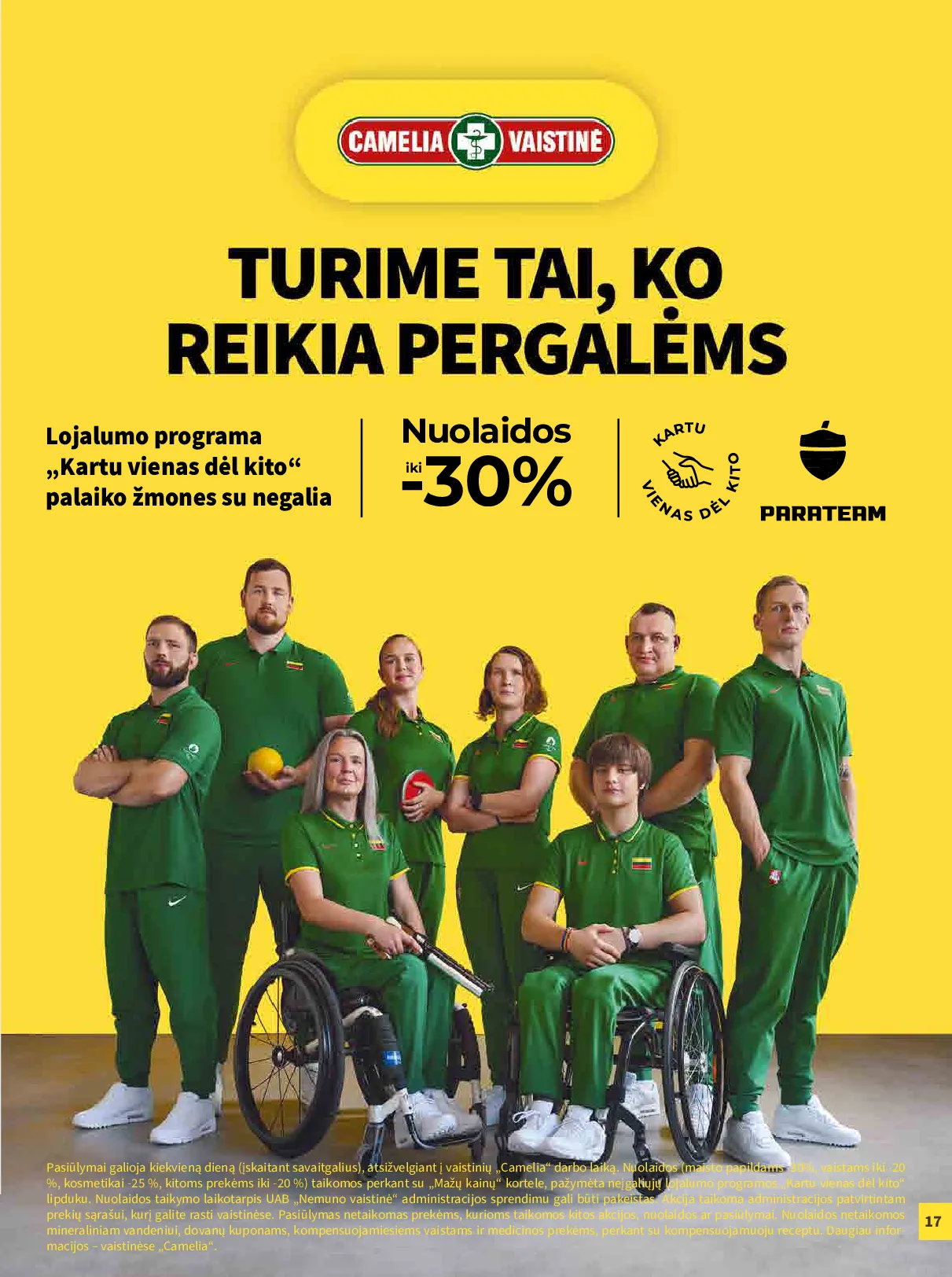 Camelia akcijų leidinys – 17 psl.