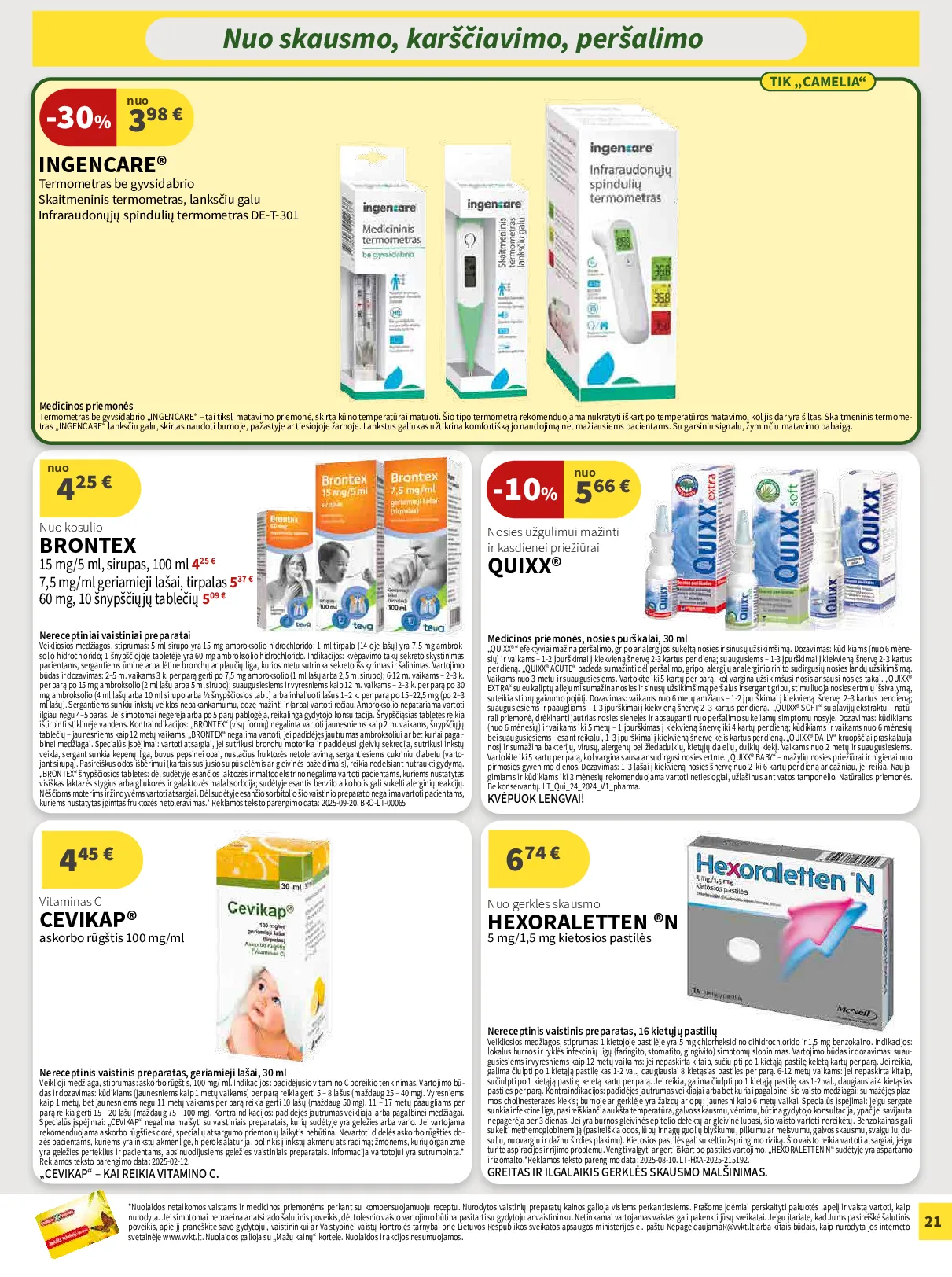 Camelia akcijų leidinys – 21 psl.