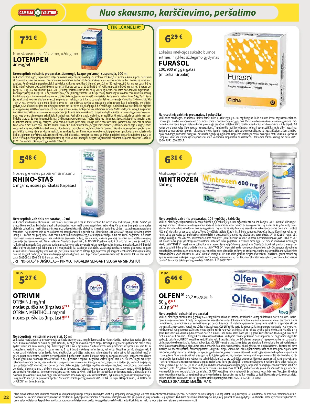 Camelia akcijų leidinys – 22 psl.