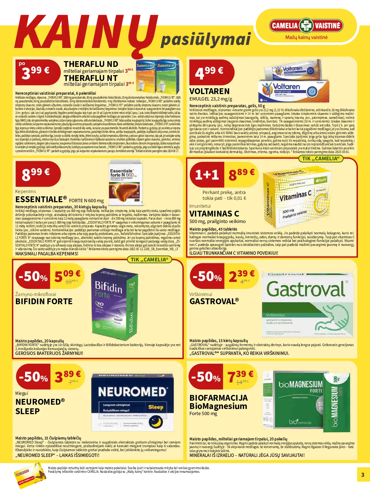 Camelia akcijų leidinys – 3 psl.