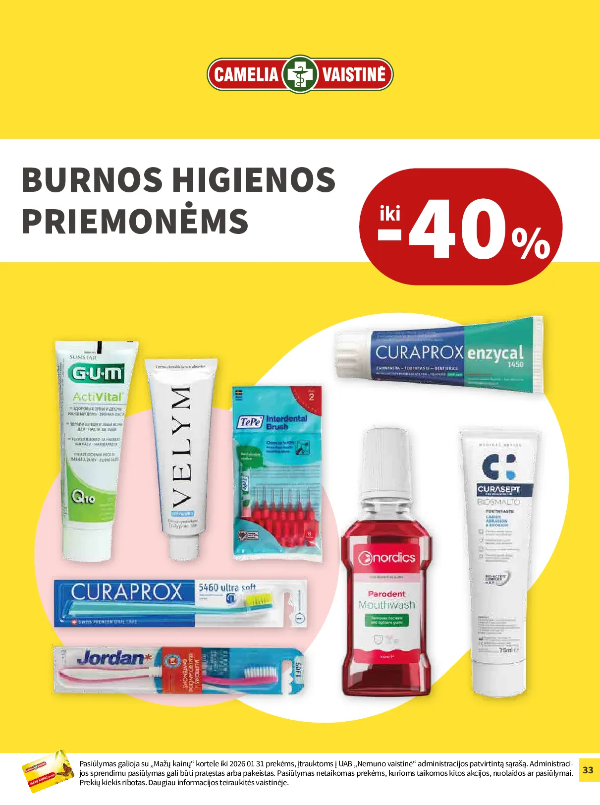 Camelia akcijų leidinys – 33 psl.