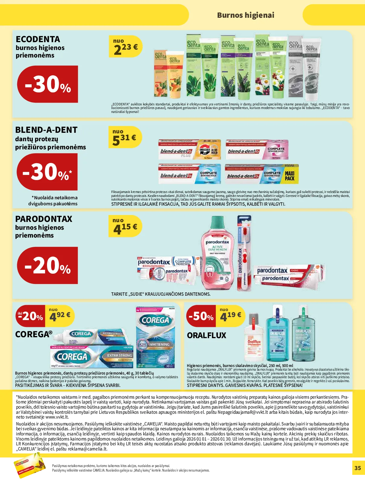 Camelia akcijų leidinys – 35 psl.