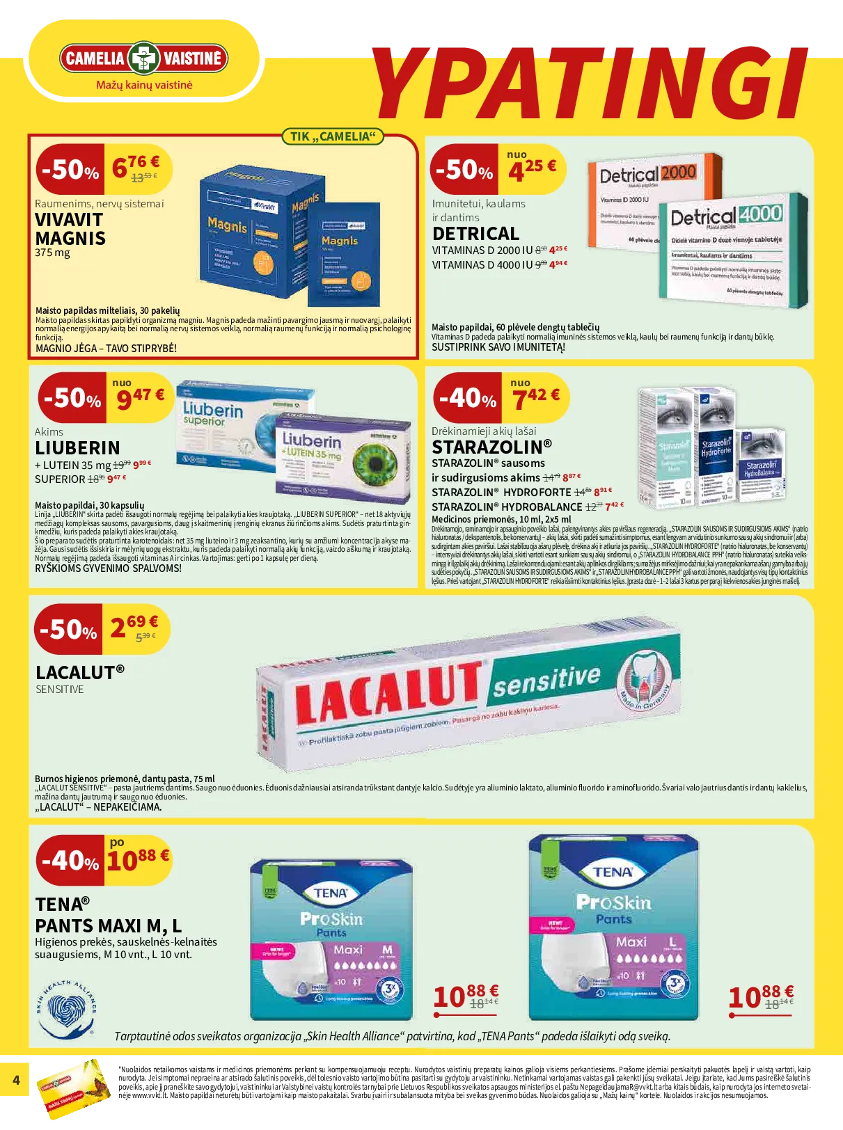 Camelia akcijų leidinys – 4 psl.