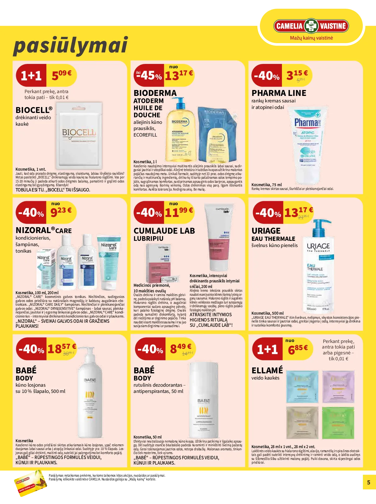 Camelia akcijų leidinys – 5 psl.