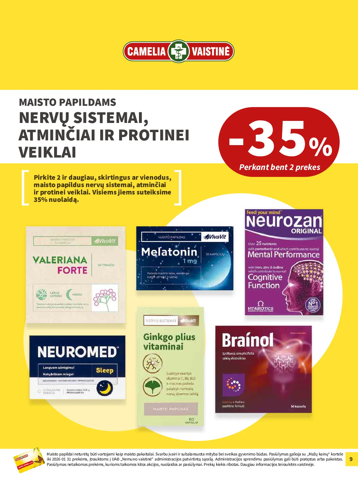 Camelia akcijų leidinys – 9 psl.