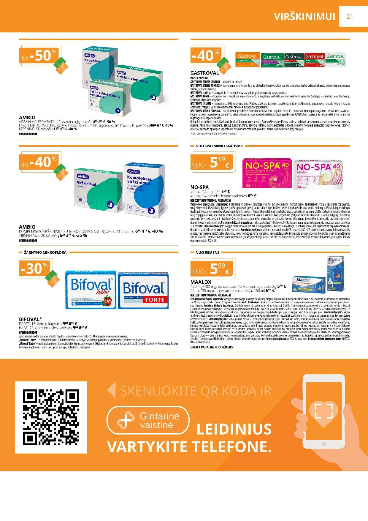 Gintarinės vaistinės akcijų leidinys – 21 psl.