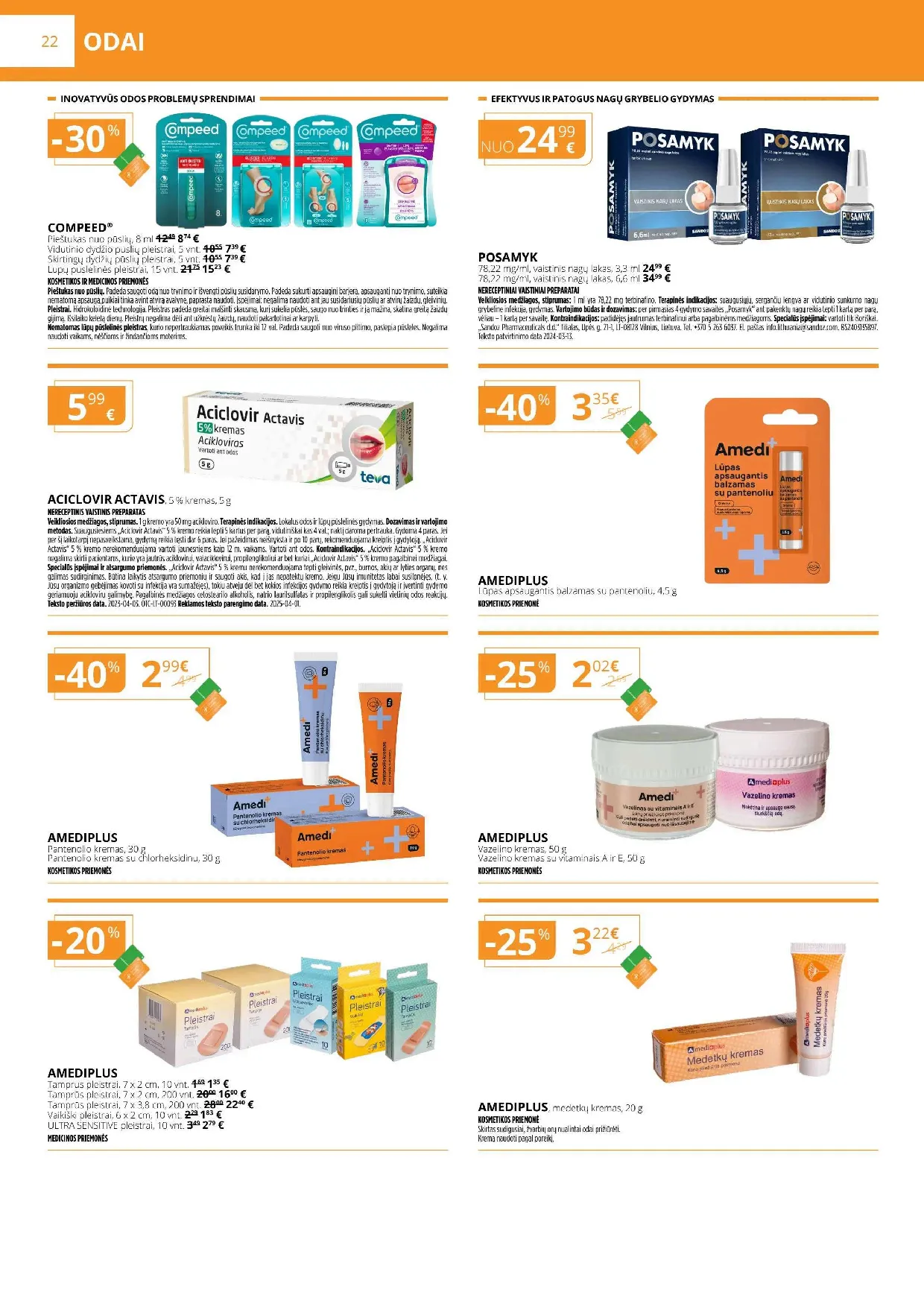 Gintarinės vaistinės akcijų leidinys – 22 psl.