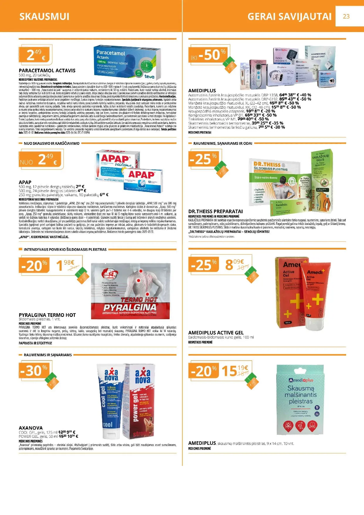 Gintarinės vaistinės akcijų leidinys – 23 psl.
