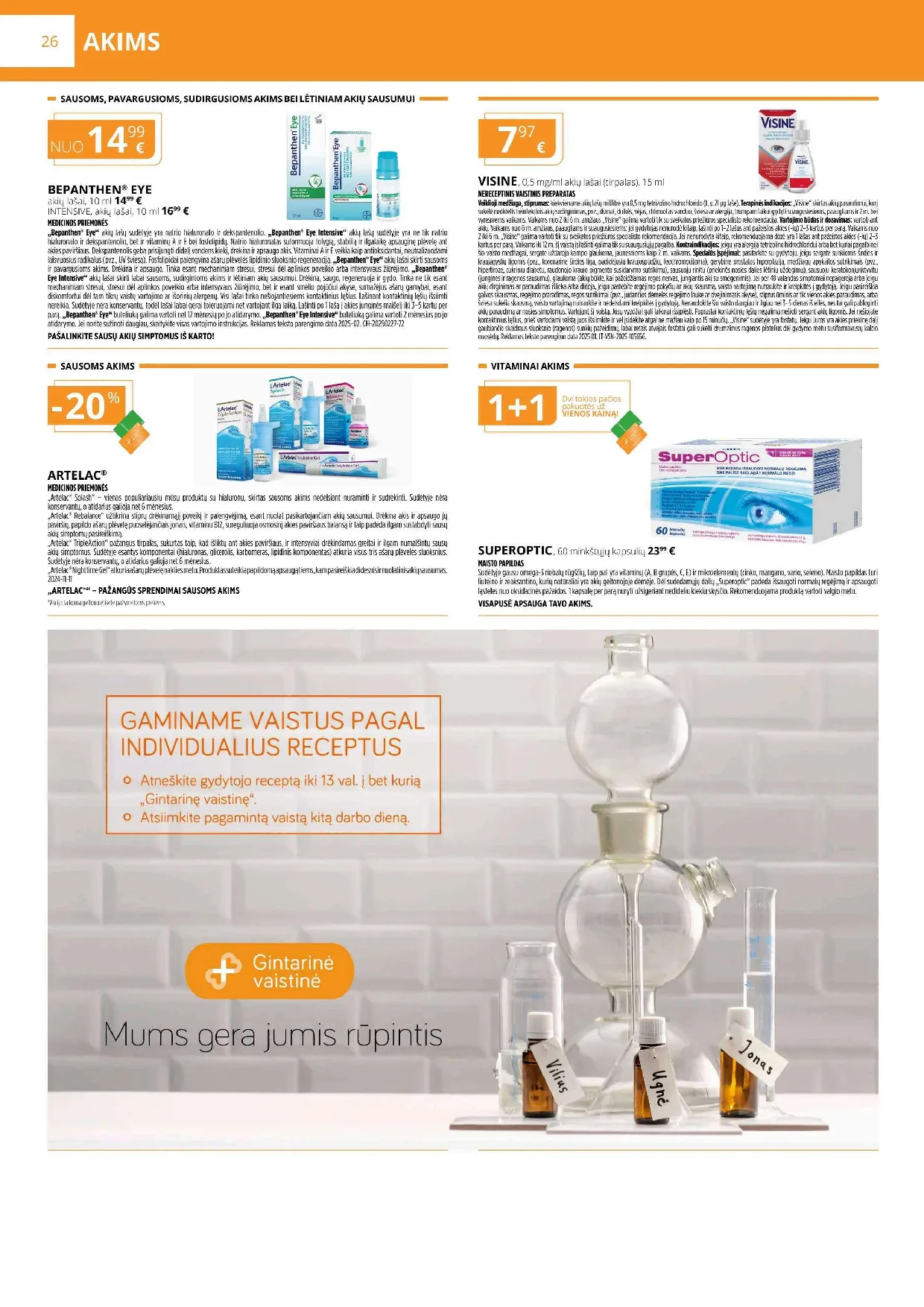 Gintarinės vaistinės akcijų leidinys – 26 psl.