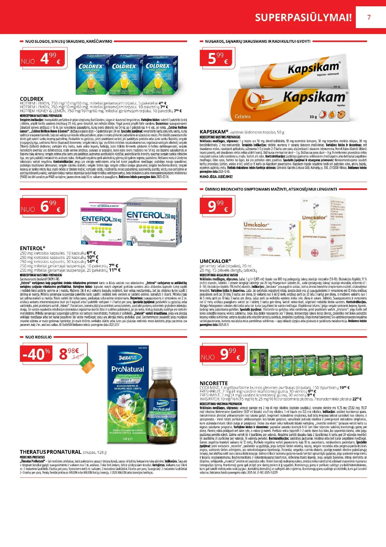 Gintarinės vaistinės akcijų leidinys – 7 psl.