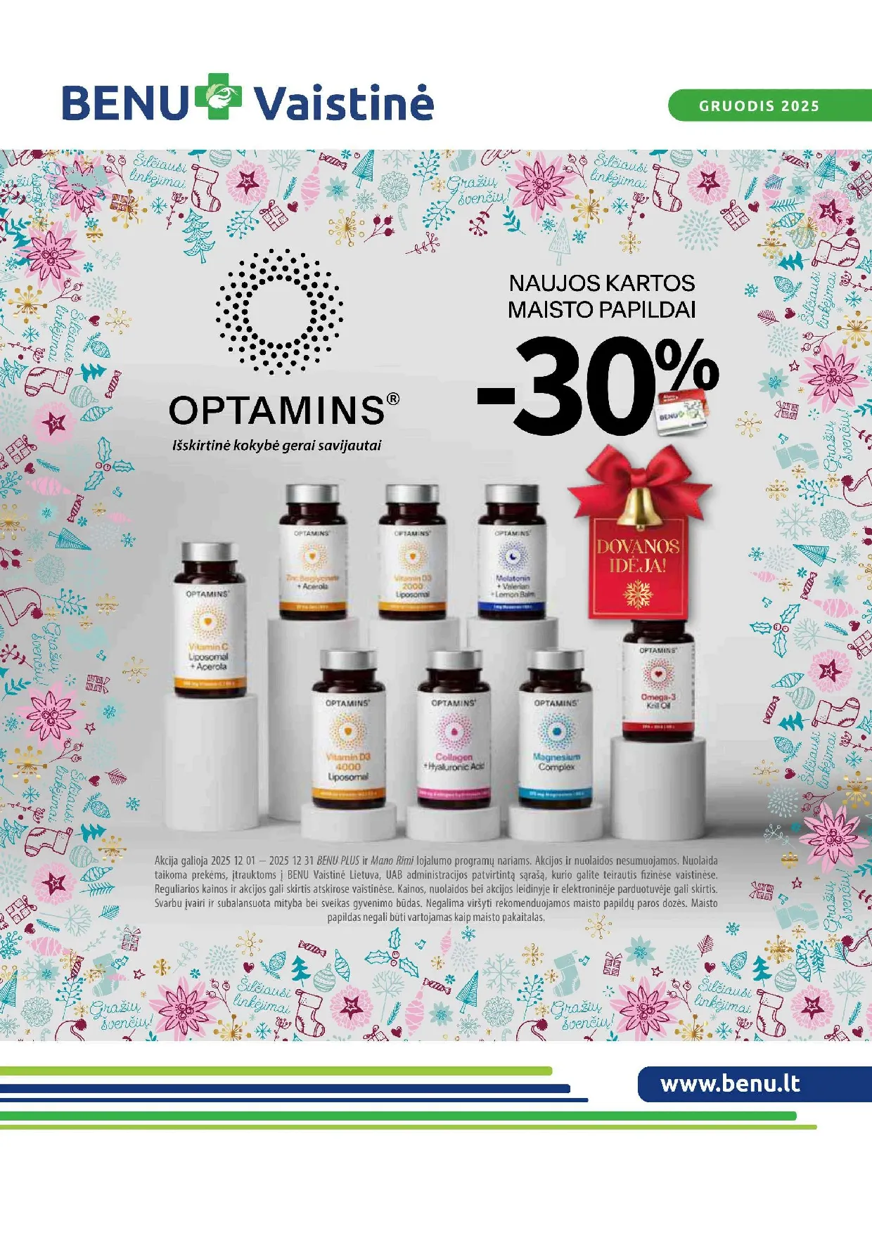 Benu vaistinės akcijų leidinys – 1 psl.