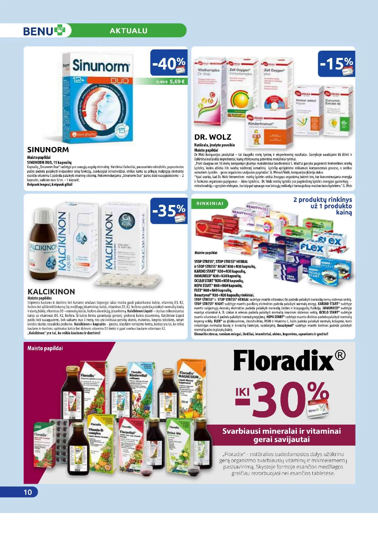Benu vaistinės akcijų leidinys – 10 psl.