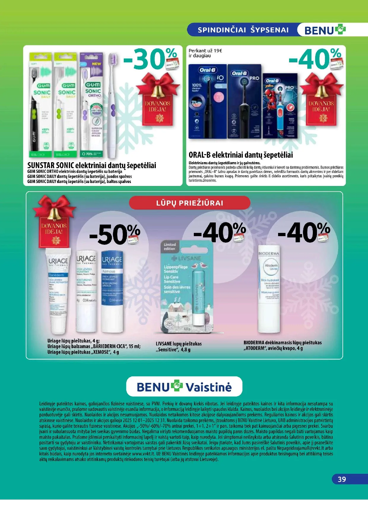 Benu vaistinės akcijų leidinys – 39 psl.