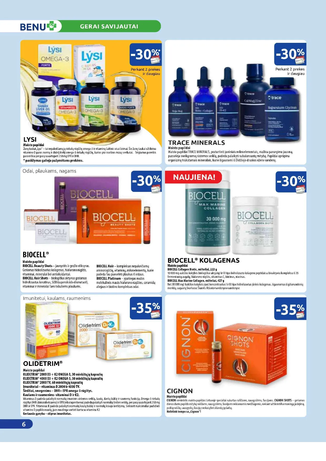 Benu vaistinės akcijų leidinys – 6 psl.