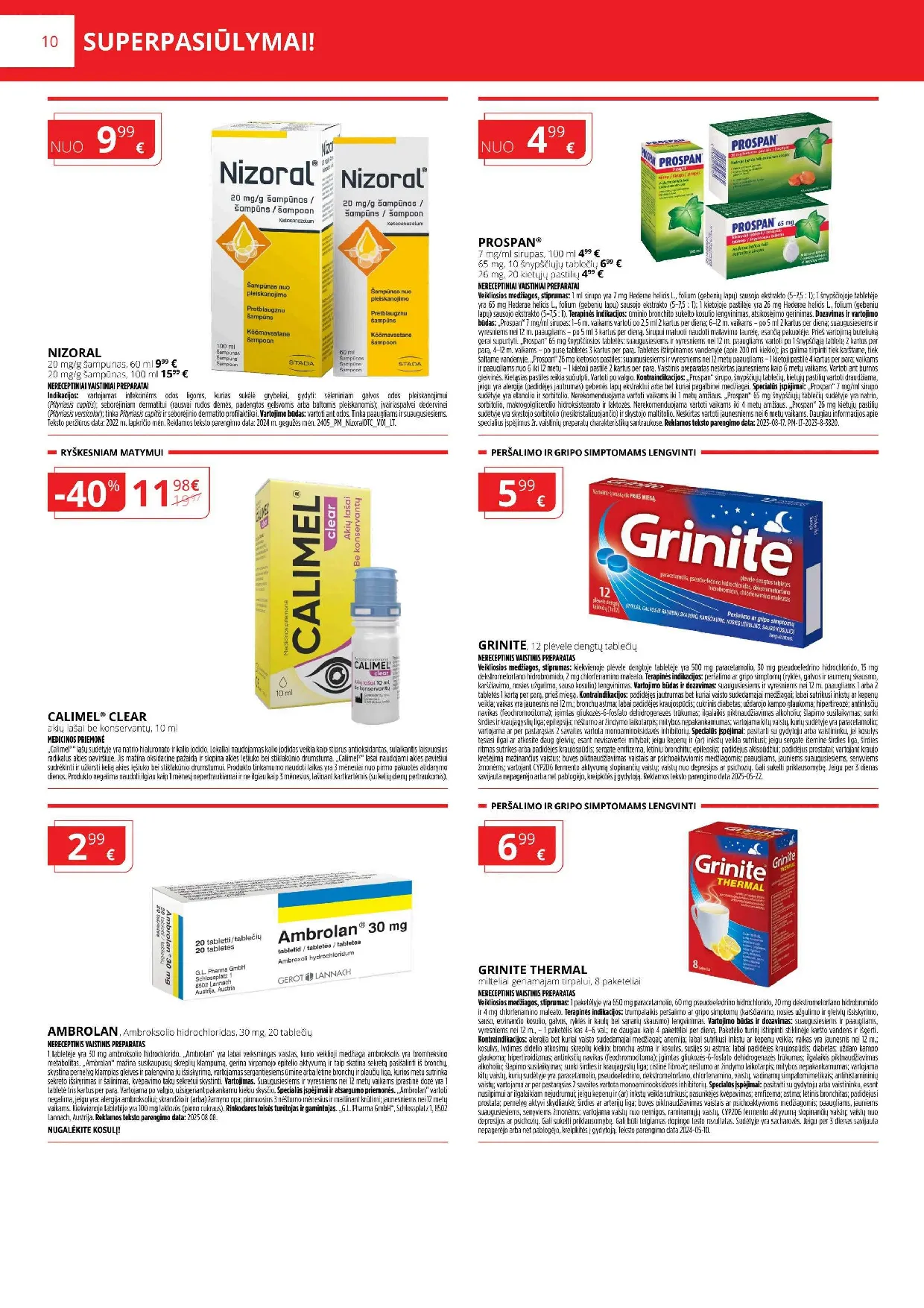 Norfa vaistinės akcijų leidinys – 10 psl.