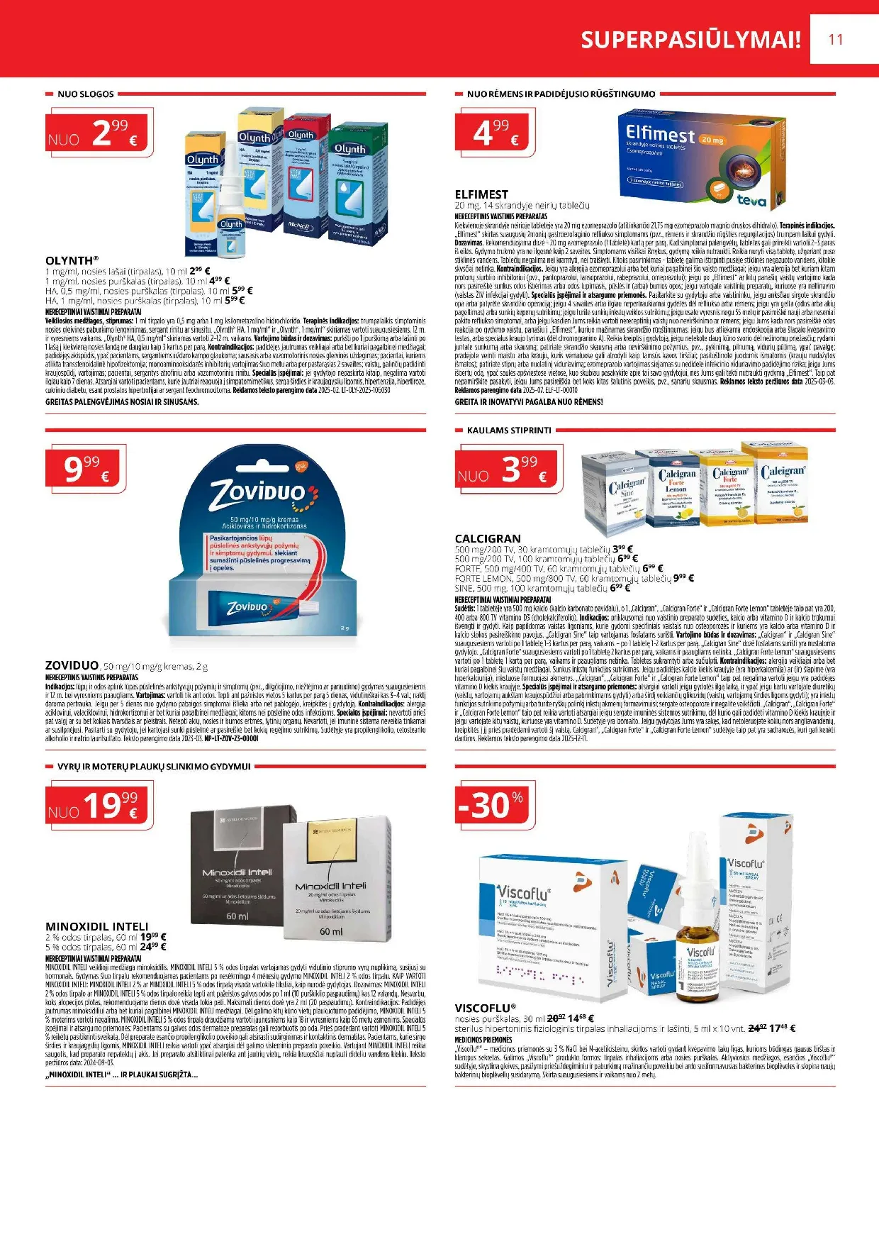 Norfa vaistinės akcijų leidinys – 11 psl.