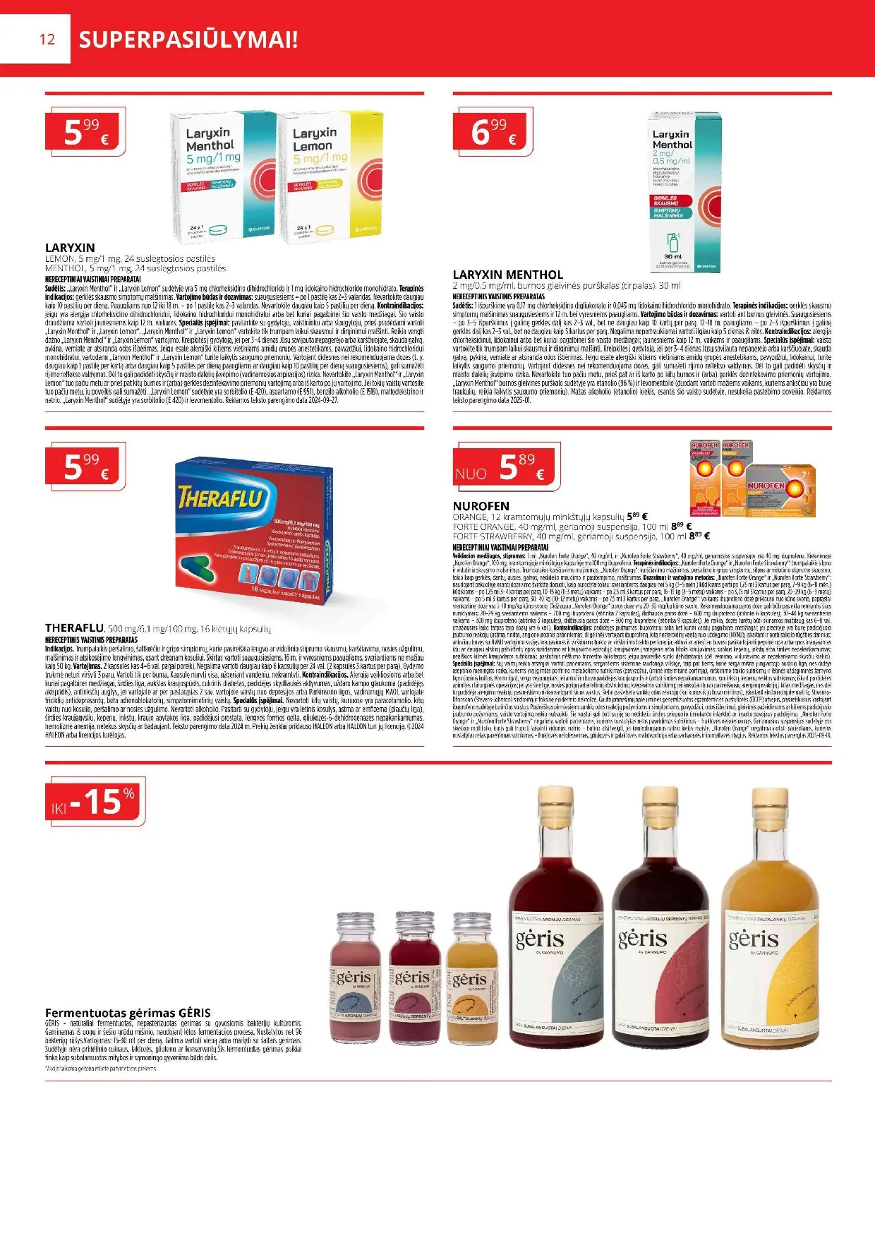 Norfa vaistinės akcijų leidinys – 12 psl.