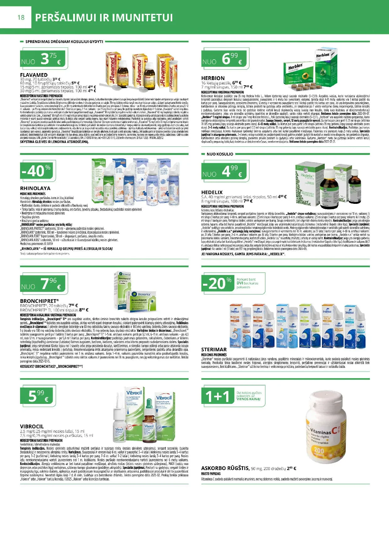 Norfa vaistinės akcijų leidinys – 18 psl.