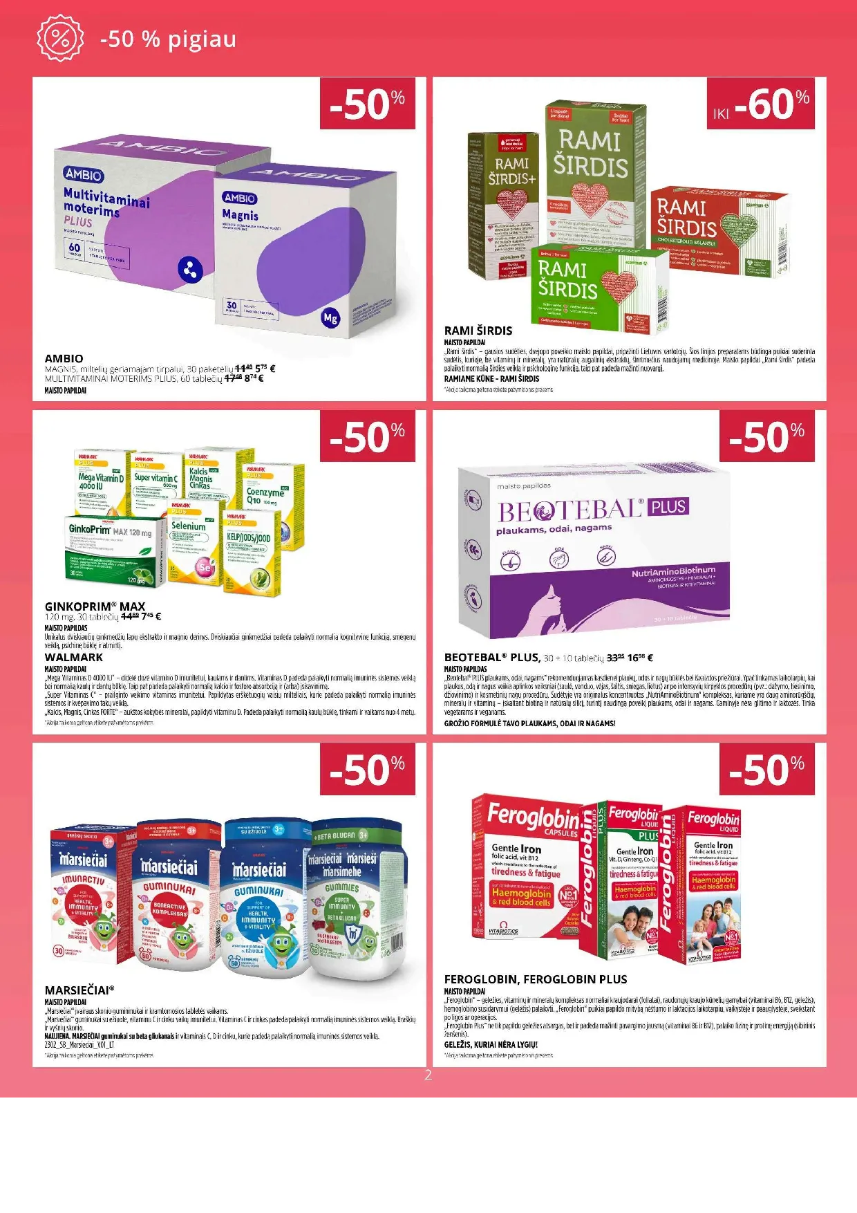 Norfa vaistinės akcijų leidinys – 2 psl.